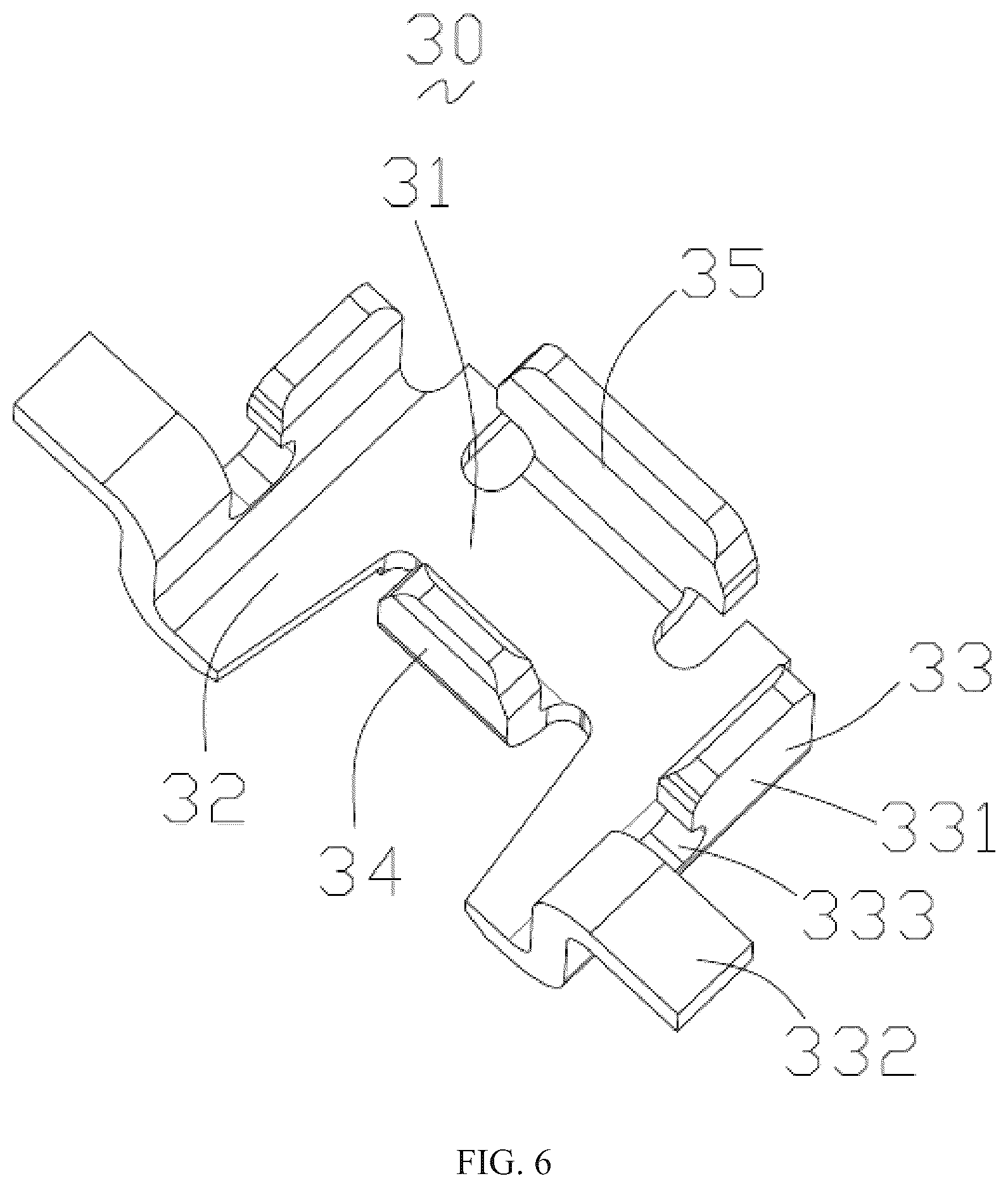 Patent US12308541 Figure 5 – Board-to-board socket