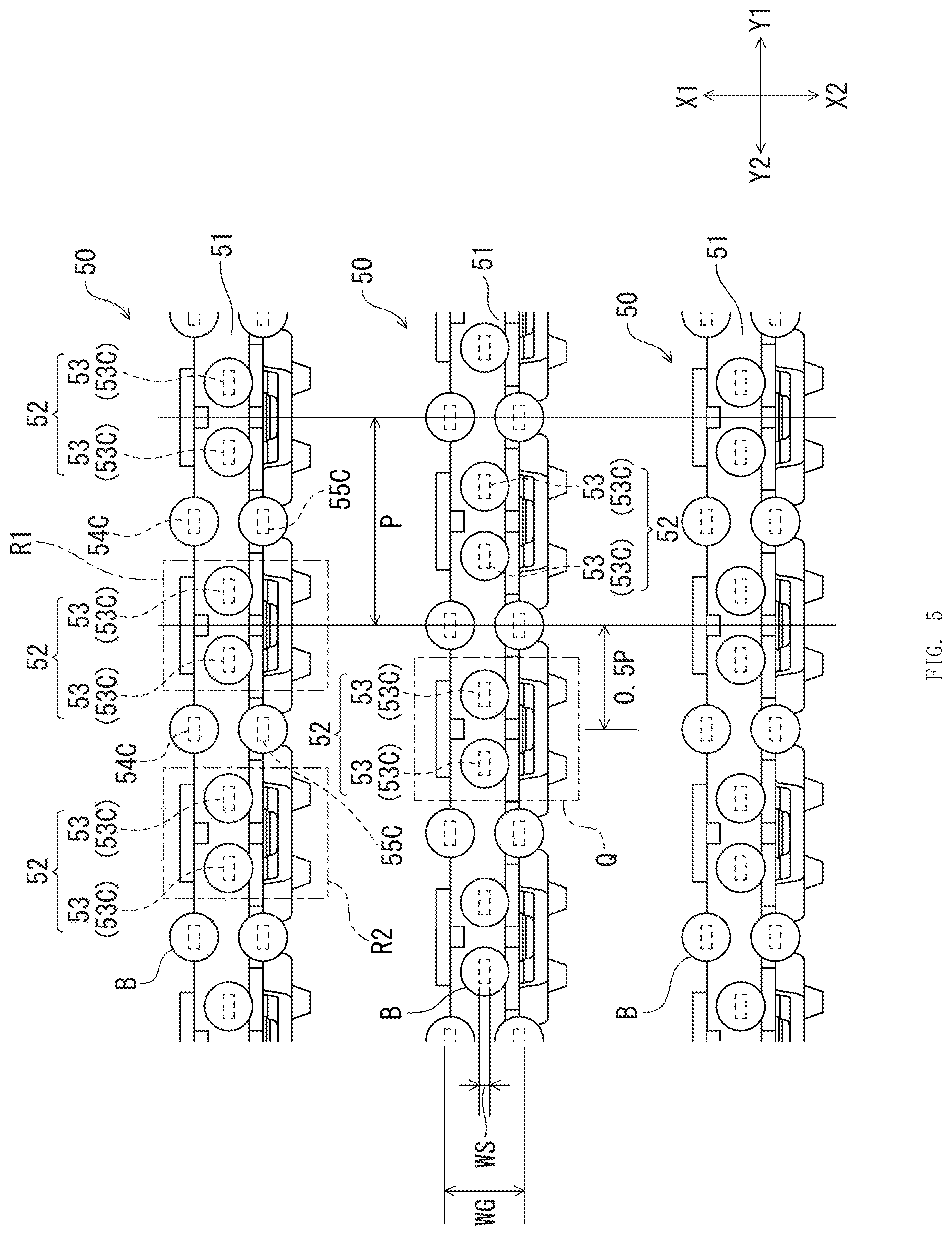 Patent US12308544 Figure 5 – Electrical connector and electrical connector with circuit board
