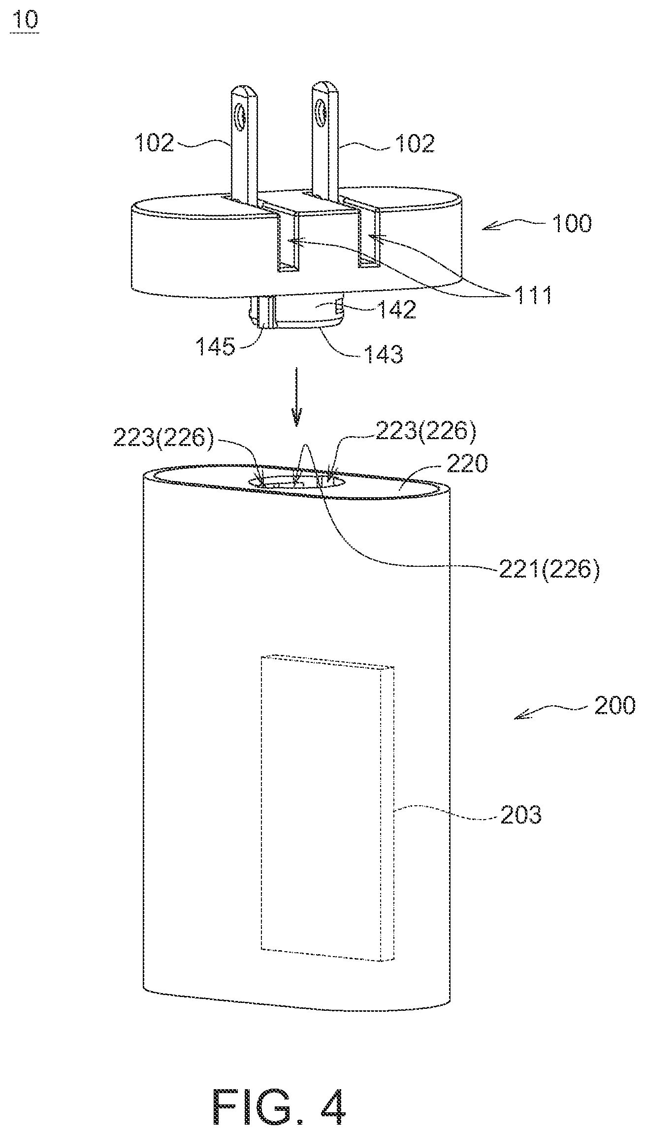 Patent US12308549 Figure 8 – Power device