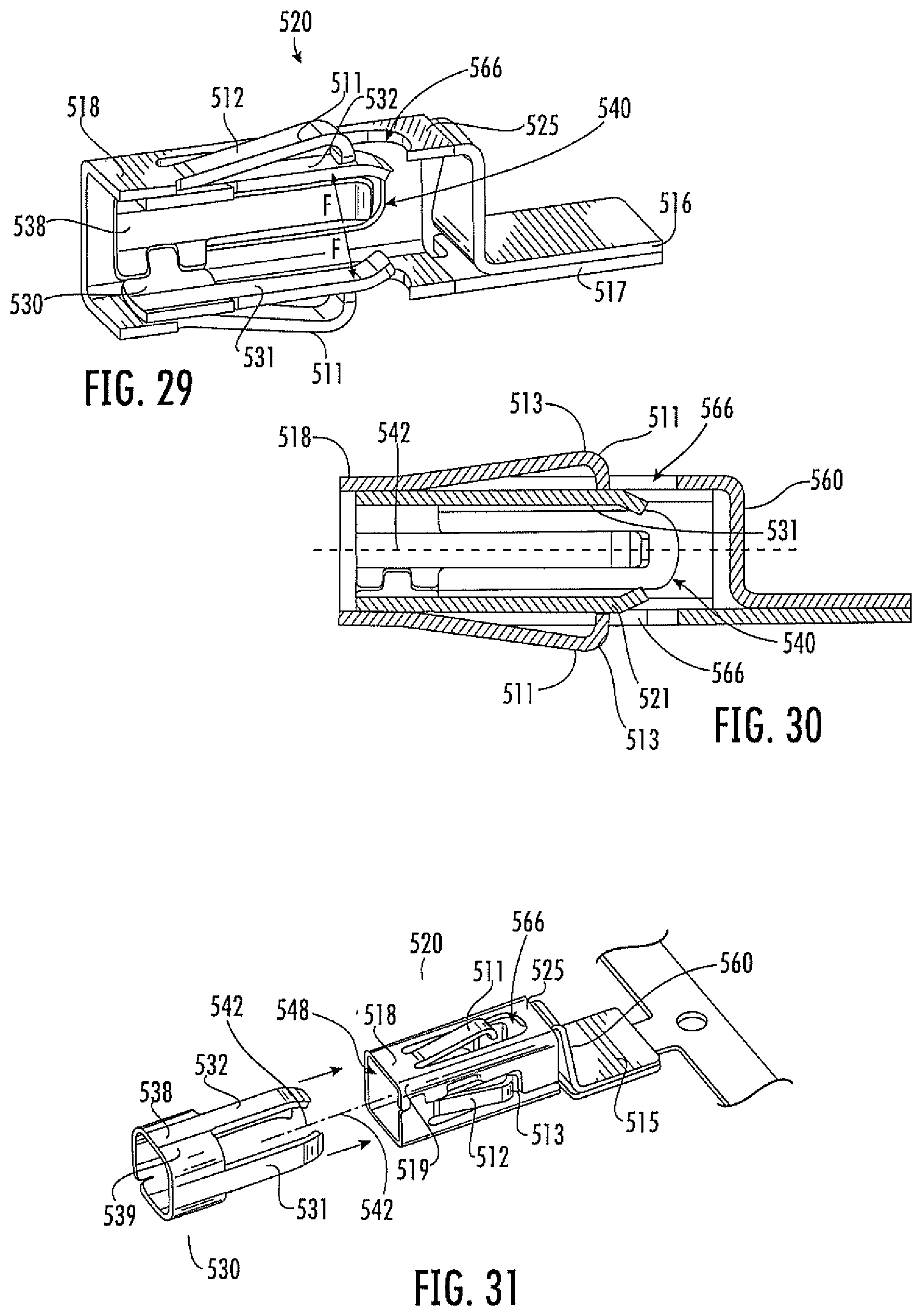 Patent US12308550 Figure 7 – Spring-actuated electrical connector for high-power applications