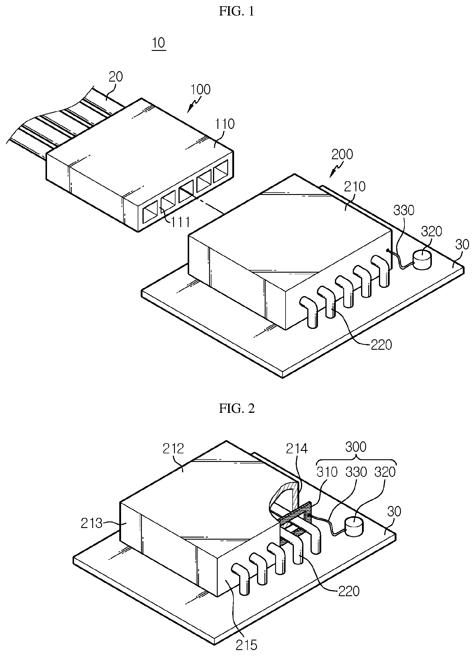 Patent US12308553 Figure 1 – Connector module