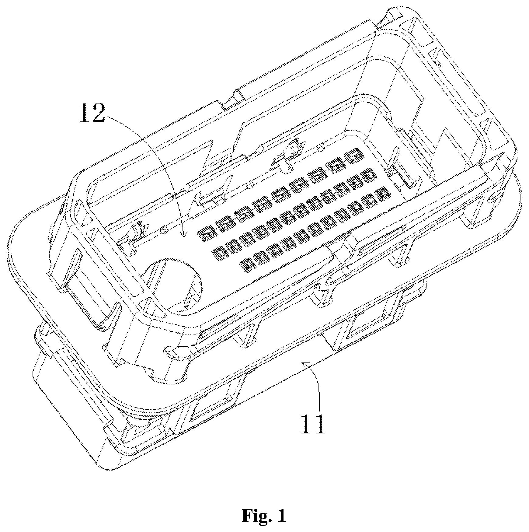 Patent US12308554 Figure 1 – Terminal protector, connector and connector assembly
