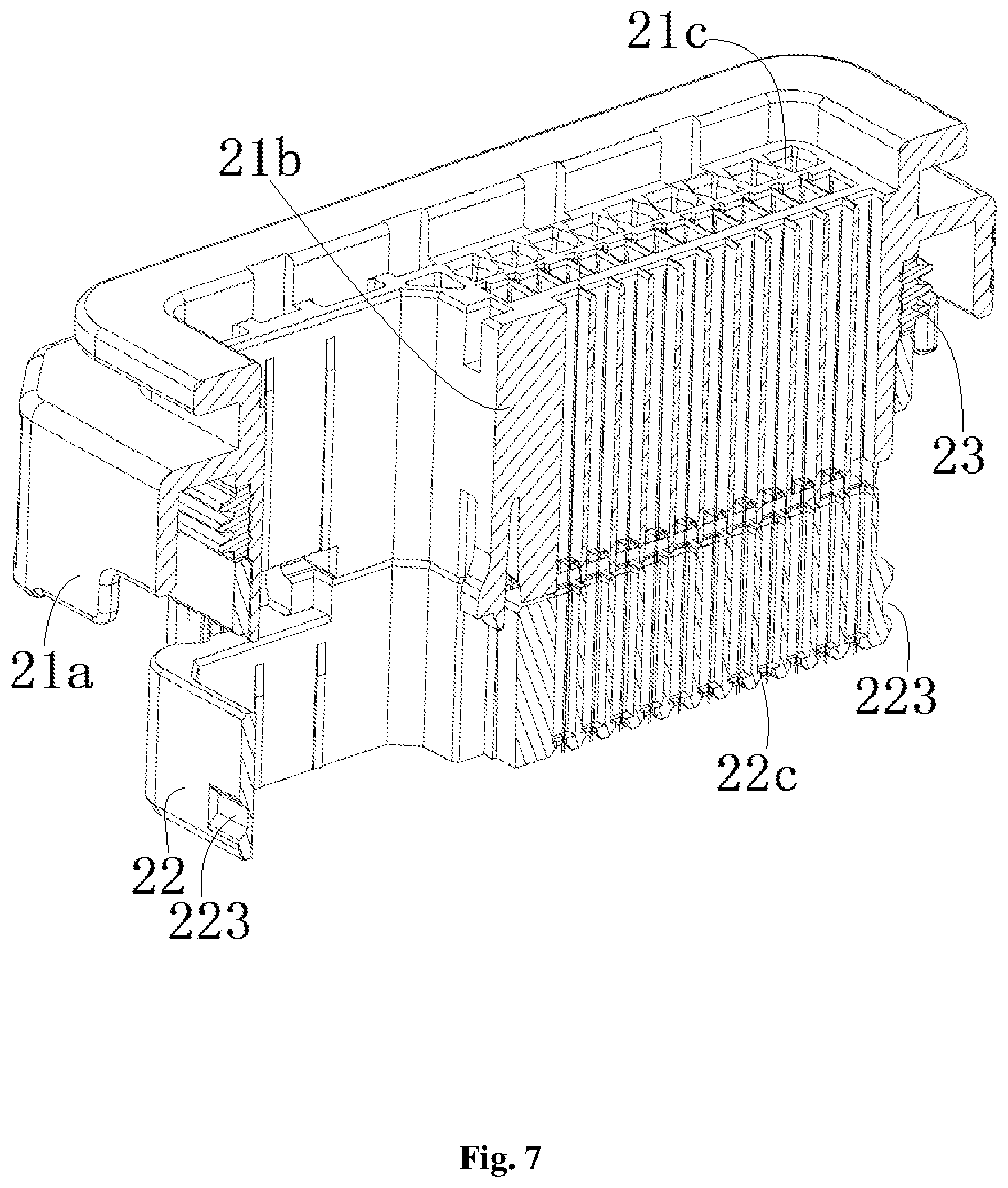 Patent US12308554 Figure 7 – Terminal protector, connector and connector assembly