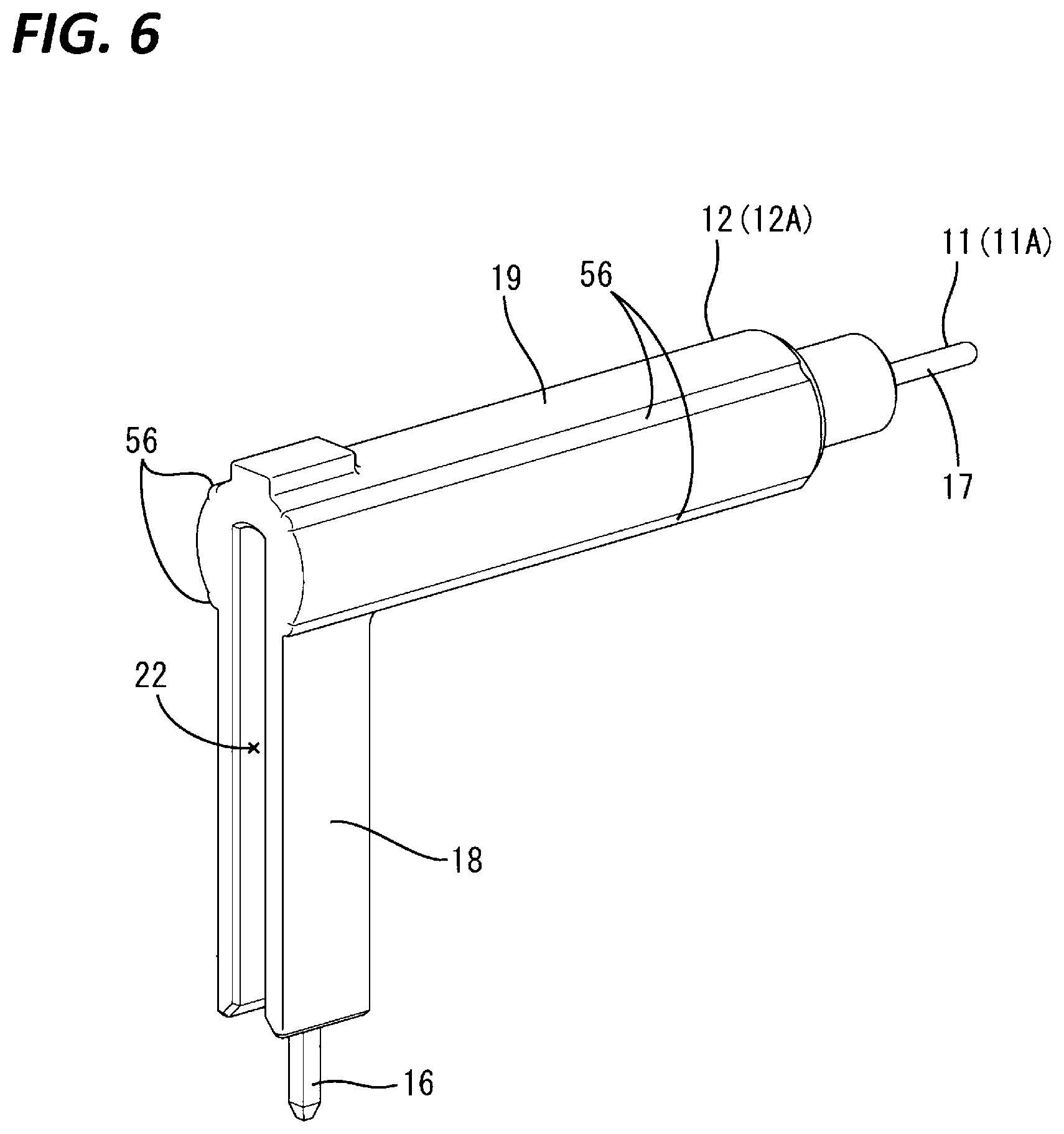 Patent US12308555 Figure 6 – Connector including inner conductor, outer conductor, and housing holding the outer conductor