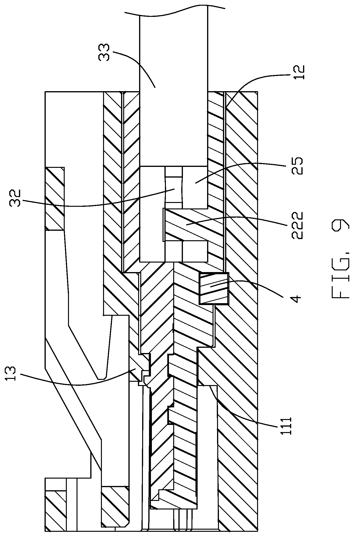 Patent US12308556 Figure 9 – Cable connector with improved terminal and wire holding portions