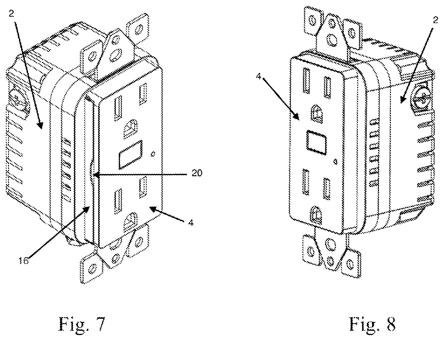 Patent US12308557 Figure 3 – Slide on off receptacle panel device