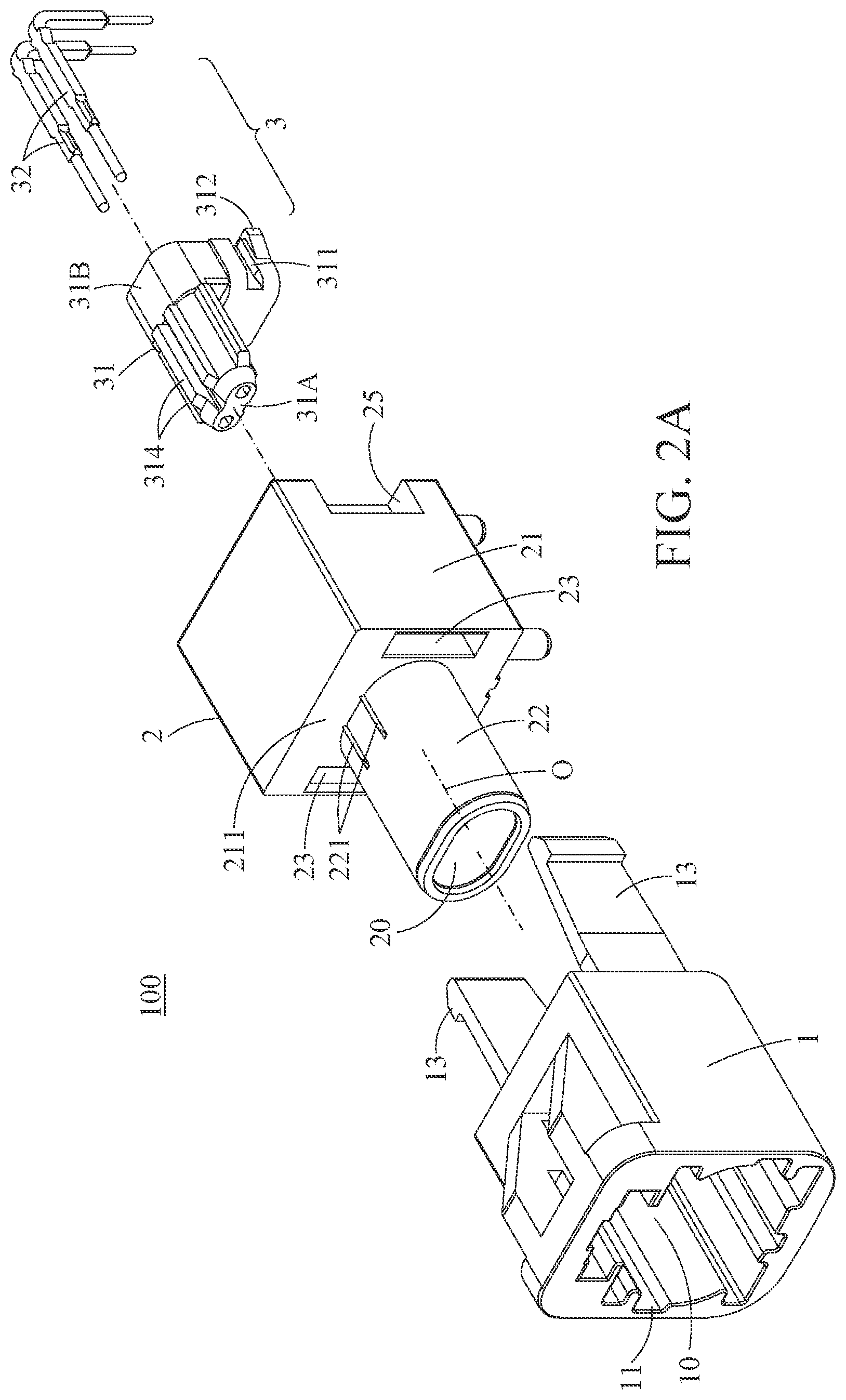 Patent US12308558 Figure 2 – Automotive connector