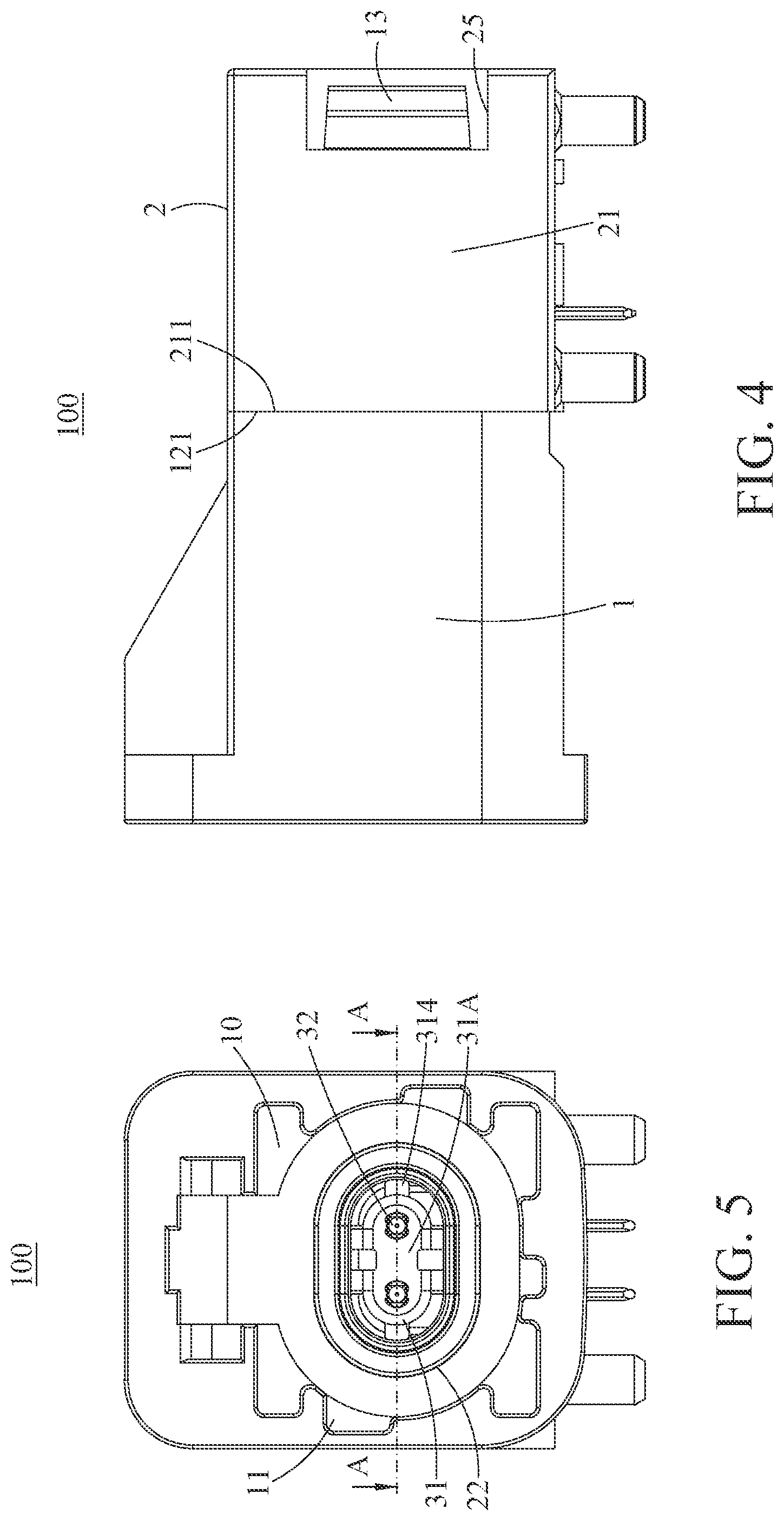 Patent US12308558 Figure 5 – Automotive connector
