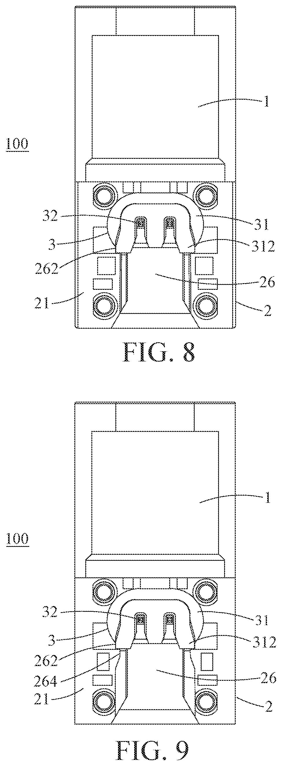 Patent US12308558 Figure 8 – Automotive connector