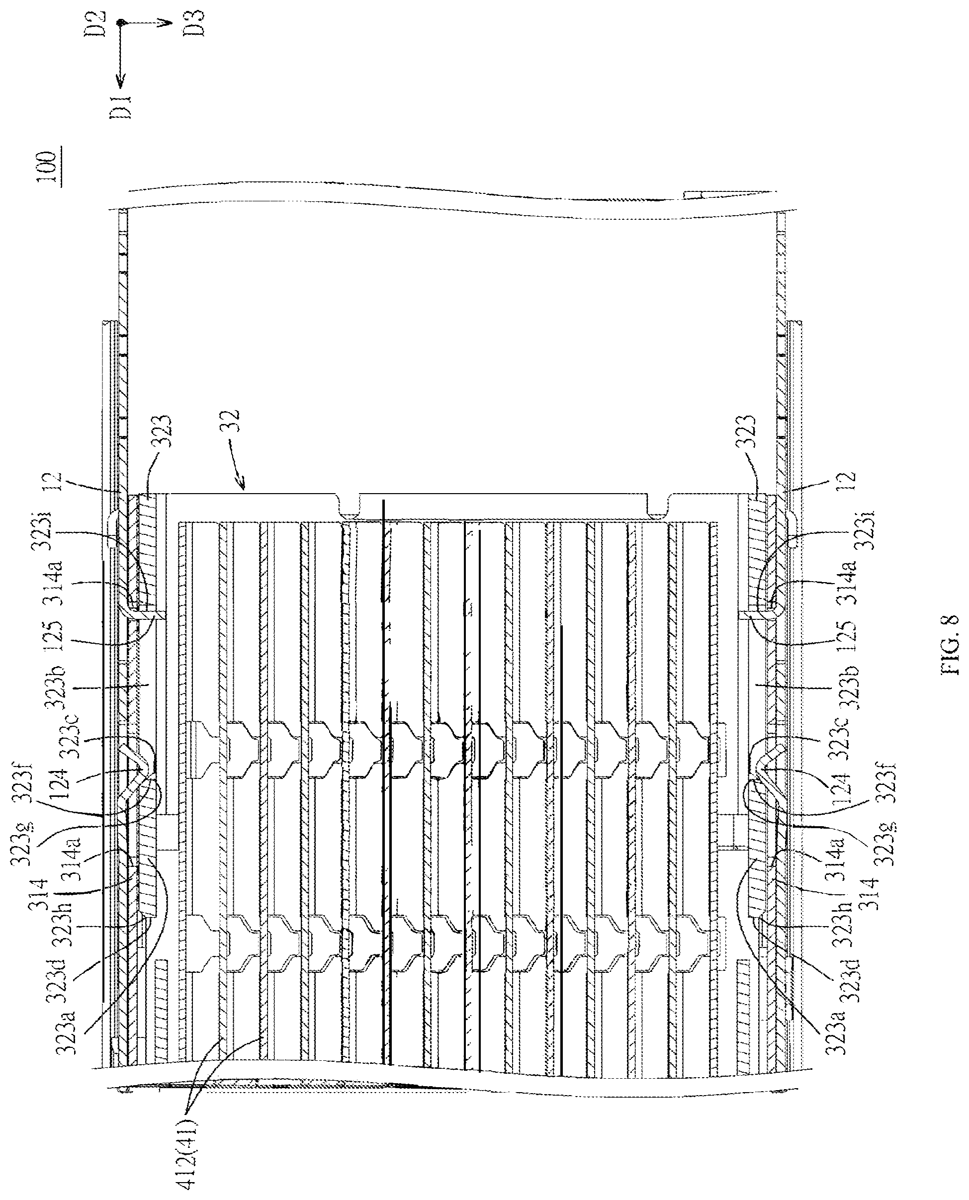Patent US12308559 Figure 8 – Connector assembly