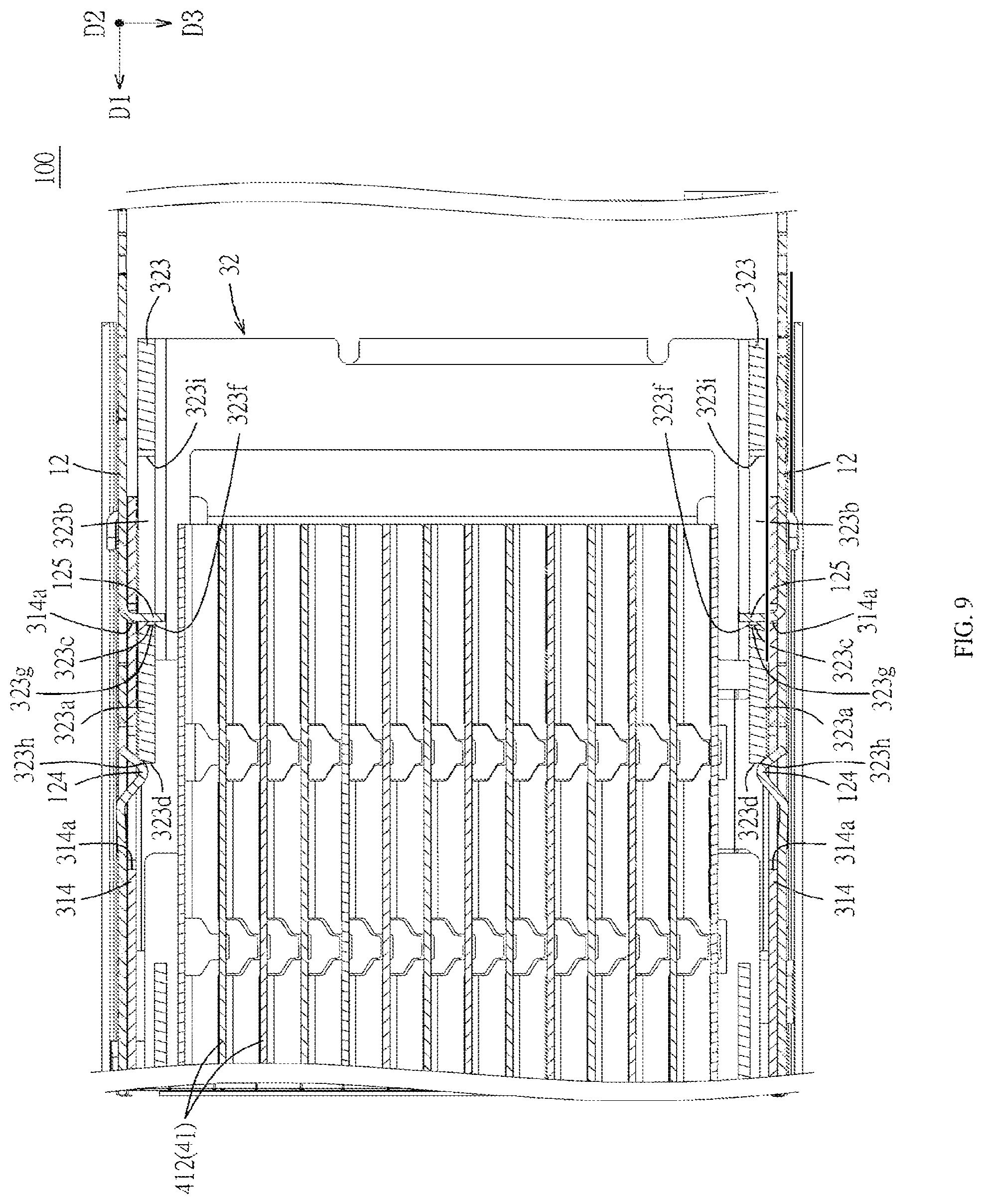 Patent US12308559 Figure 9 – Connector assembly
