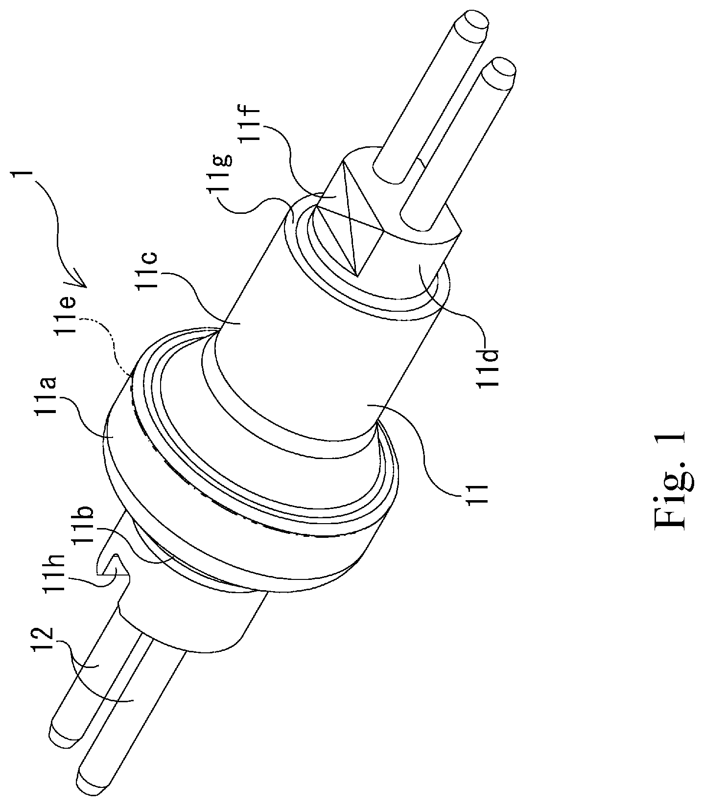 Patent US12308560 — Hermetic terminal and tank valve device including same — Figure 1