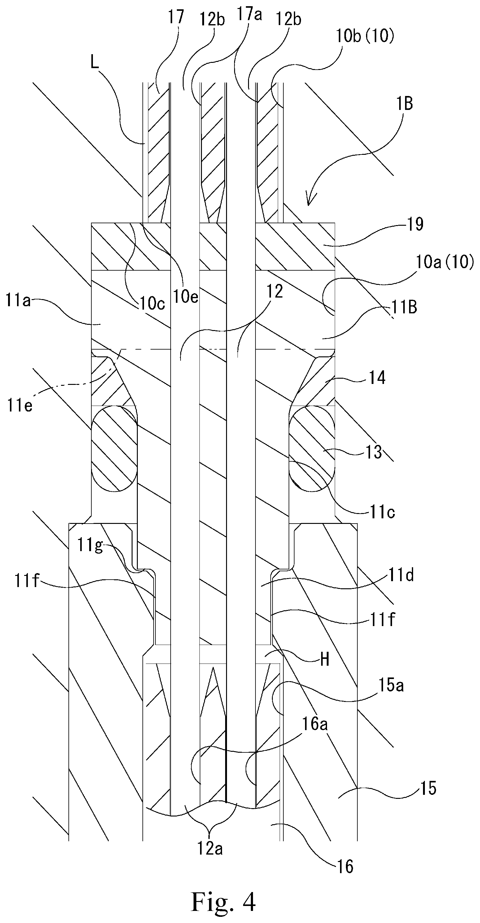 Patent US12308560 Figure 4 – Hermetic terminal and tank valve device including same
