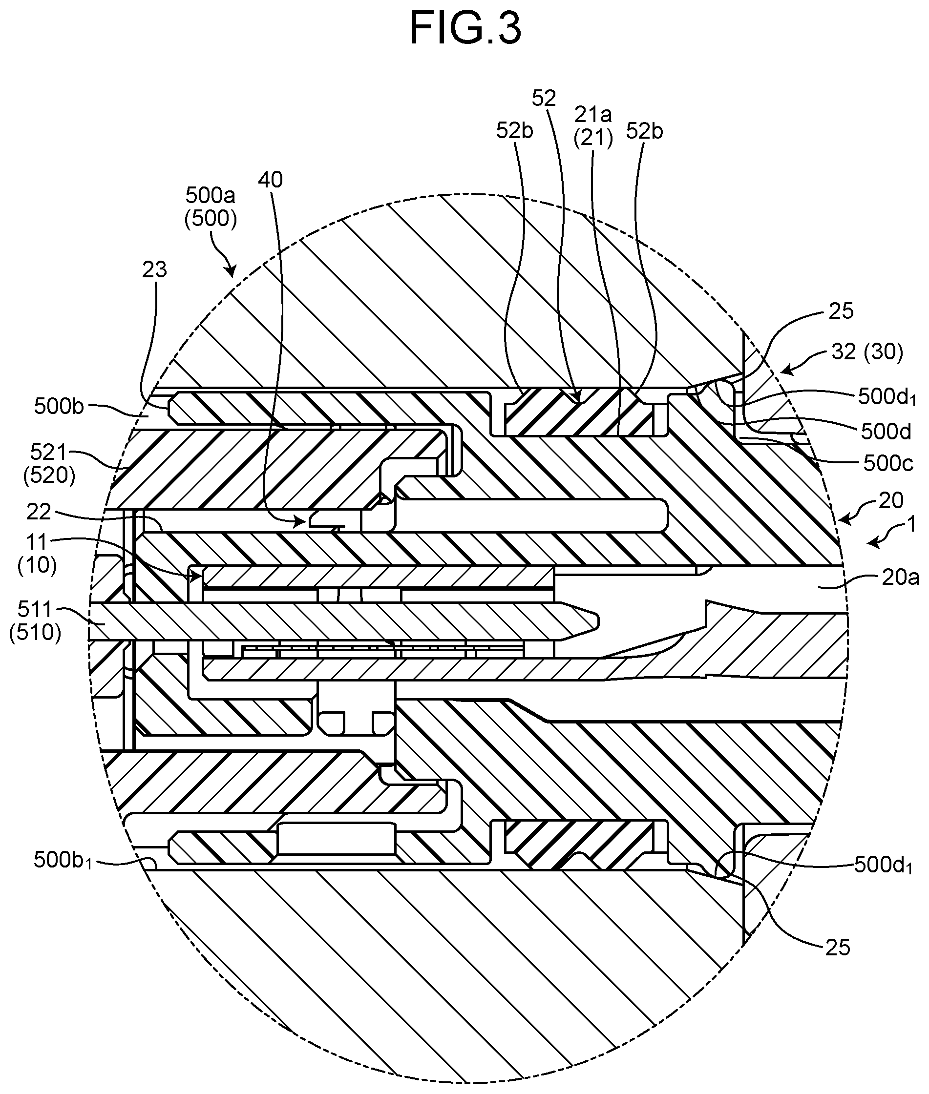 Patent US12308561 Figure 3 – Connector including abutted section forming pair with abutting section of mating fitting space to align center of connector with center of mating fitting space