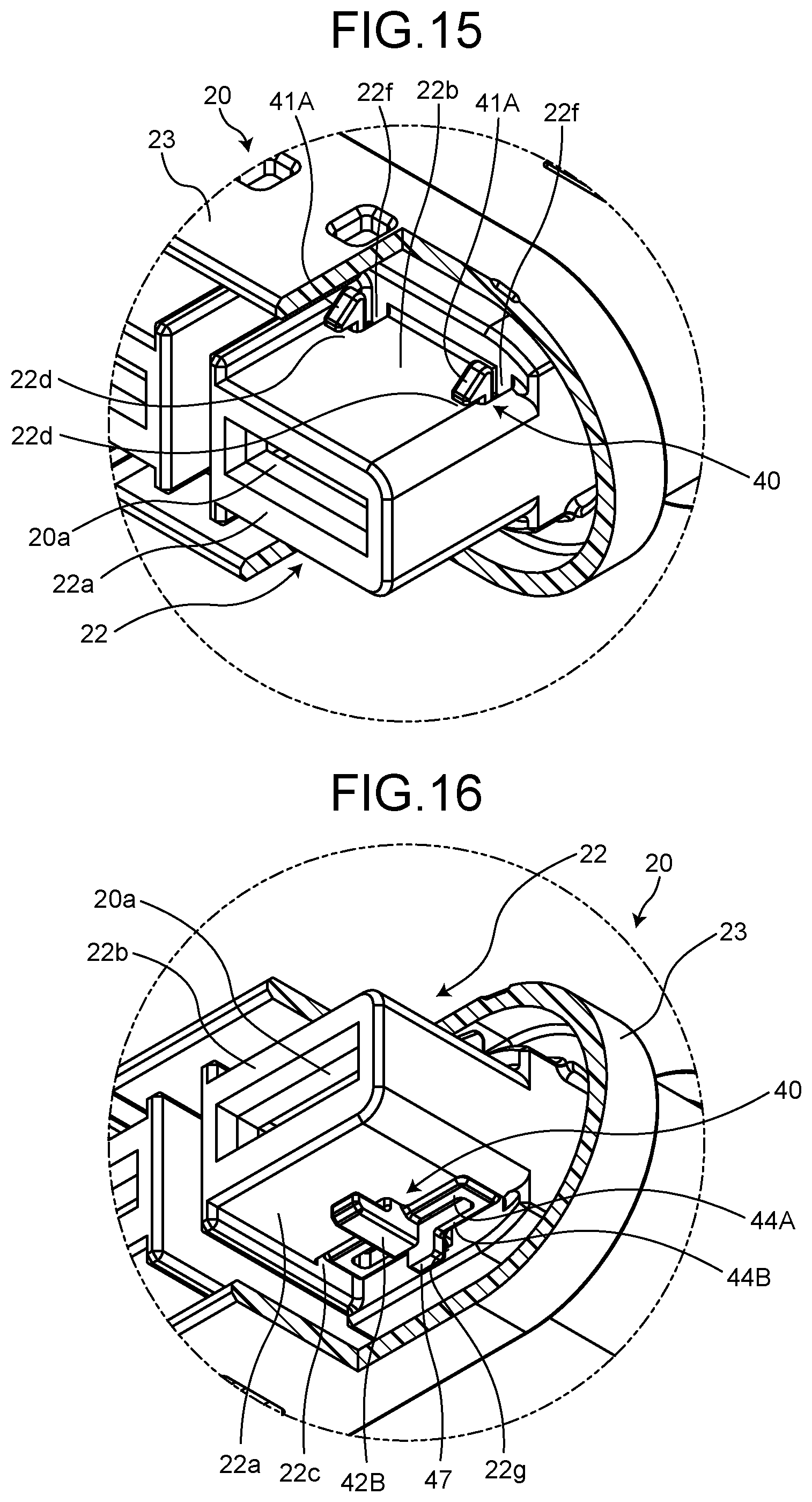 Patent US12308561 Figure 14 – Connector including abutted section forming pair with abutting section of mating fitting space to align center of connector with center of mating fitting space