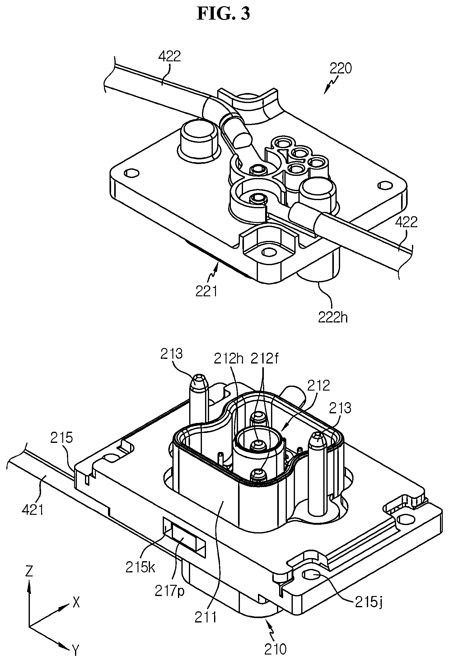 Patent US12308563 Figure 3 – Connector module, battery pack comprising same, vehicle, and connector assembly