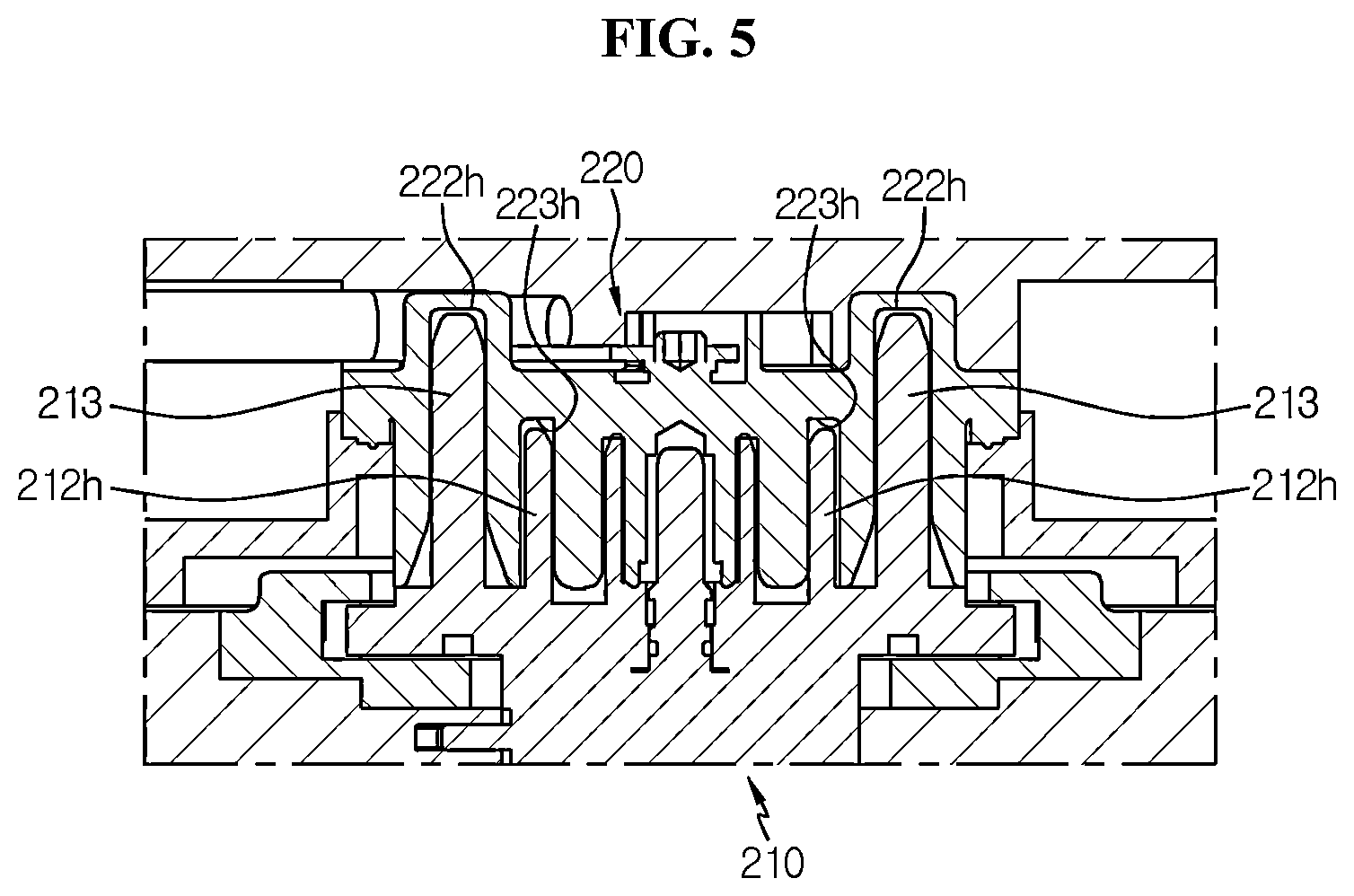 Patent US12308563 Figure 5 – Connector module, battery pack comprising same, vehicle, and connector assembly