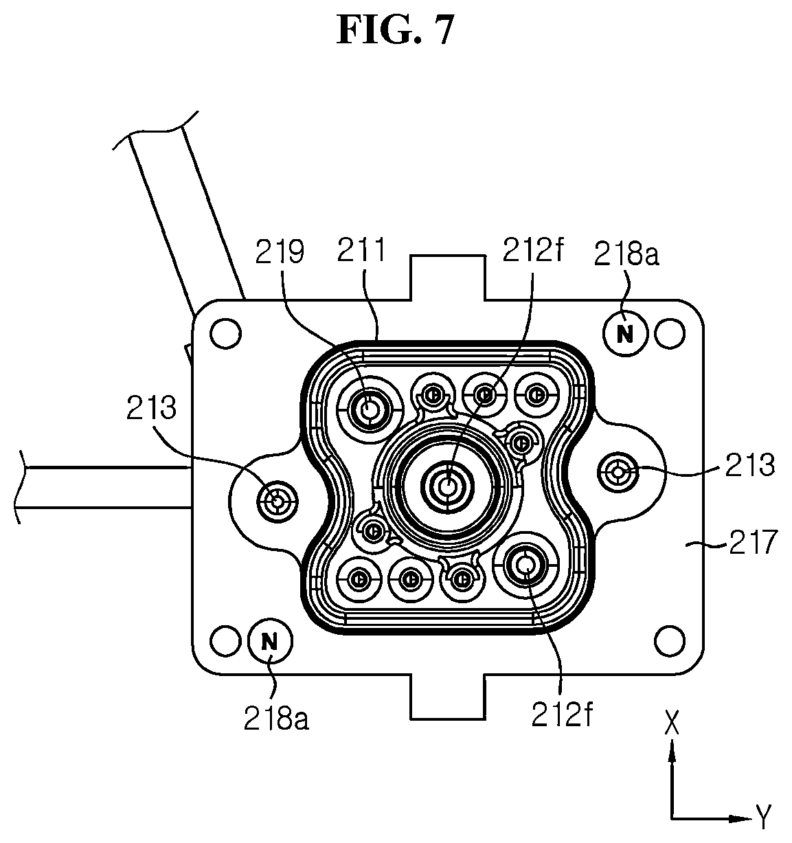 Patent US12308563 Figure 7 – Connector module, battery pack comprising same, vehicle, and connector assembly
