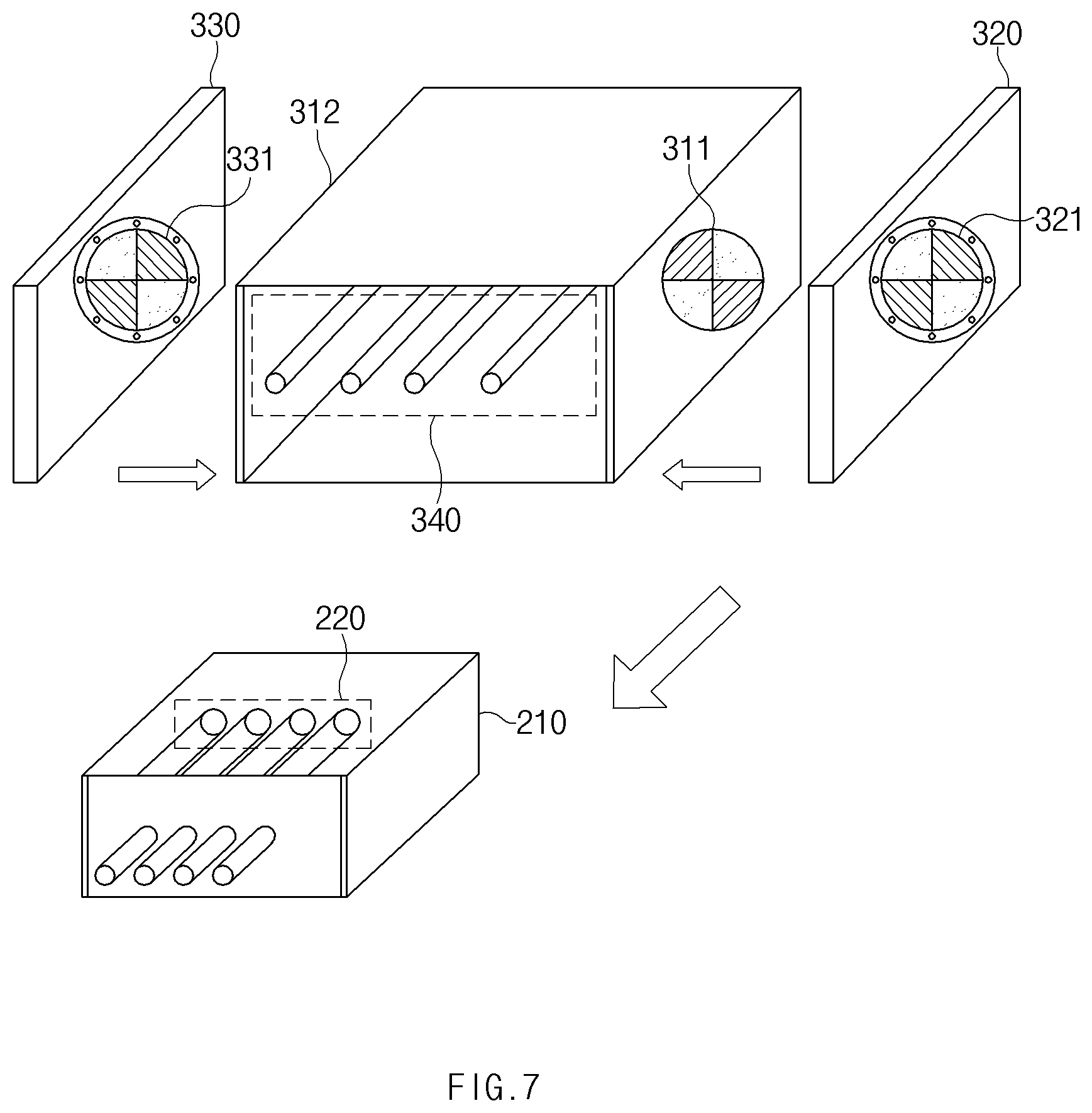 Patent US12308564 Figure 9 – Connector structure including magnet