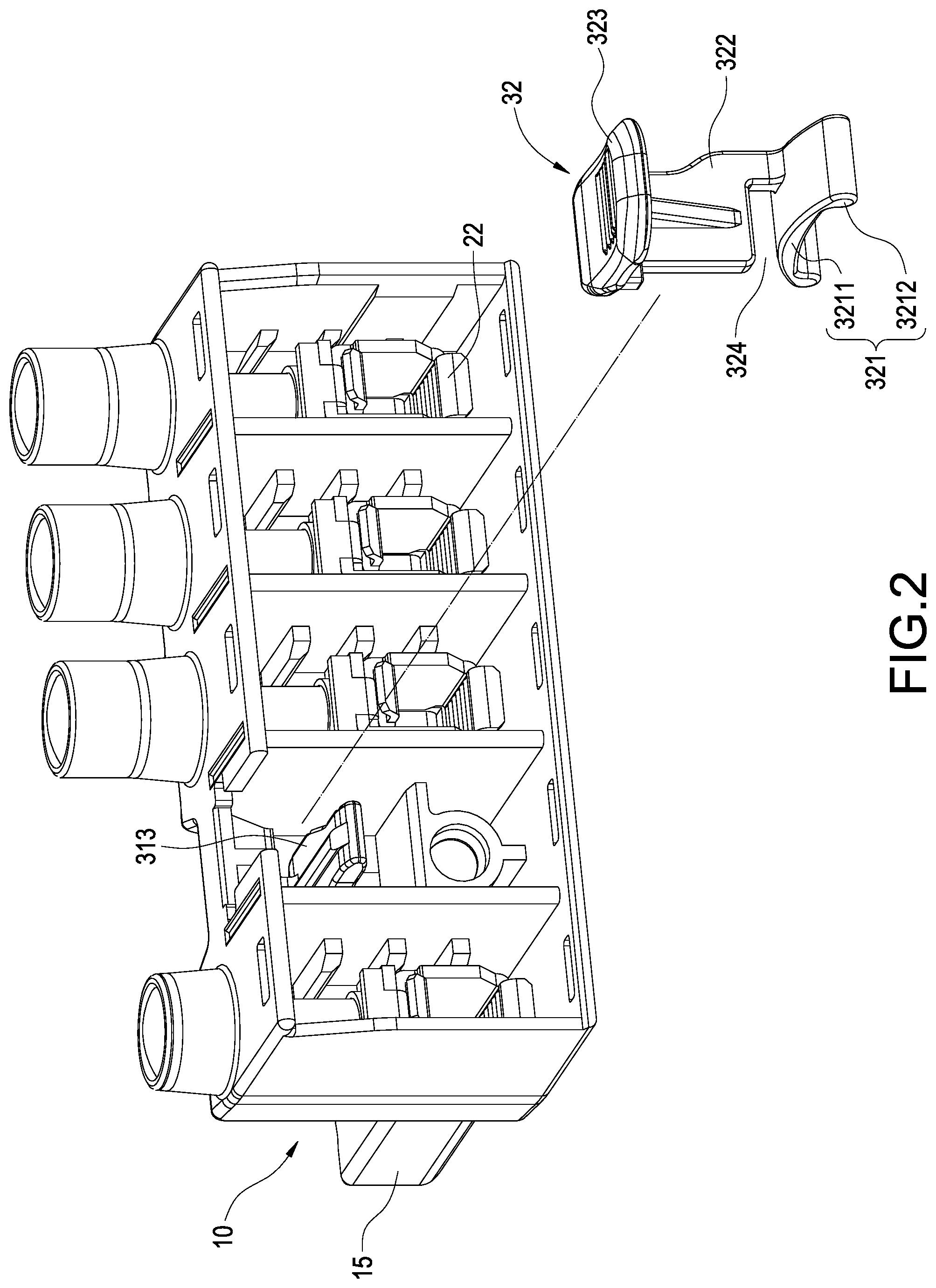 Patent US12308565 Figure 2 – Plug connector