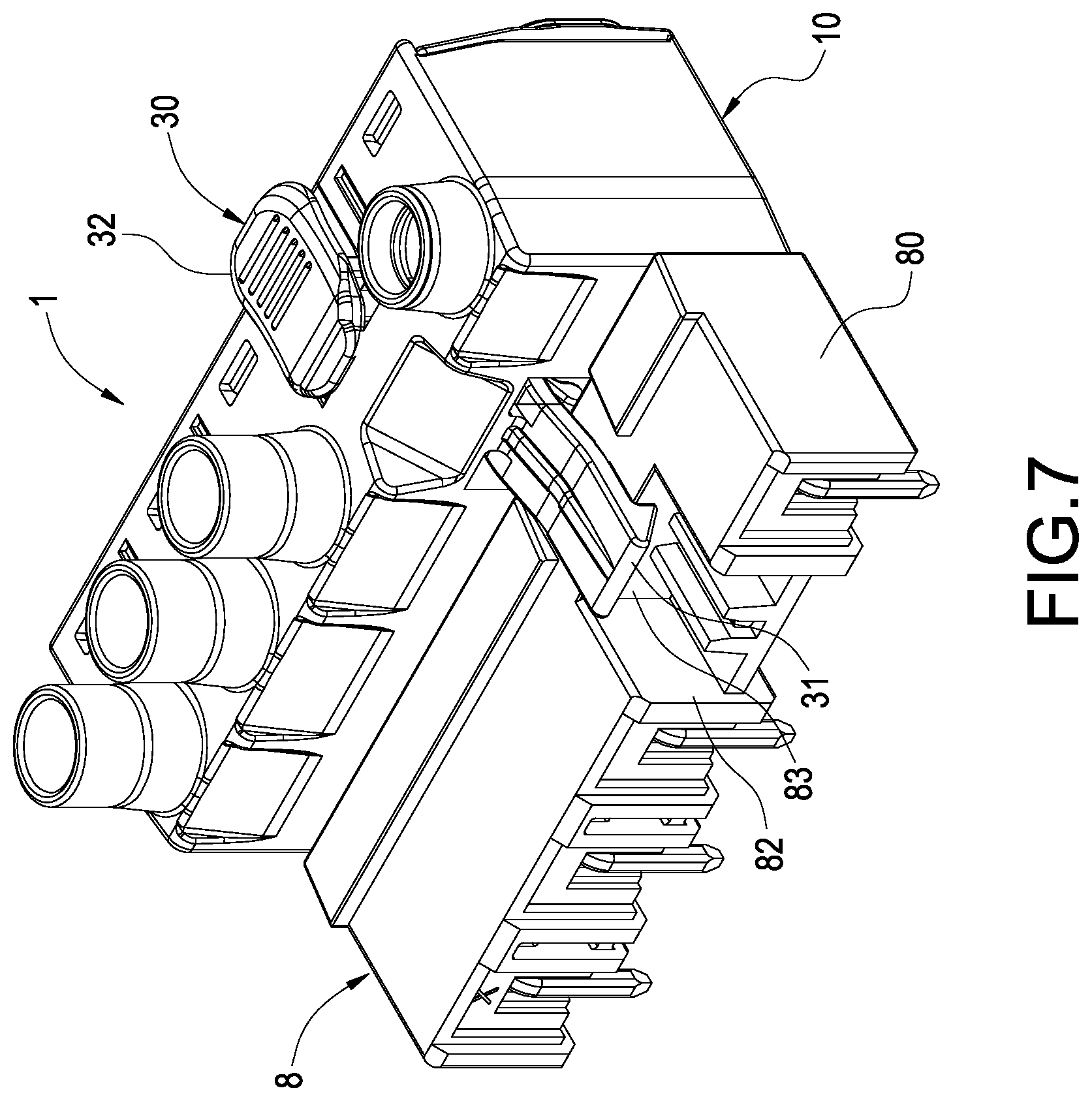 Patent US12308565 Figure 7 – Plug connector