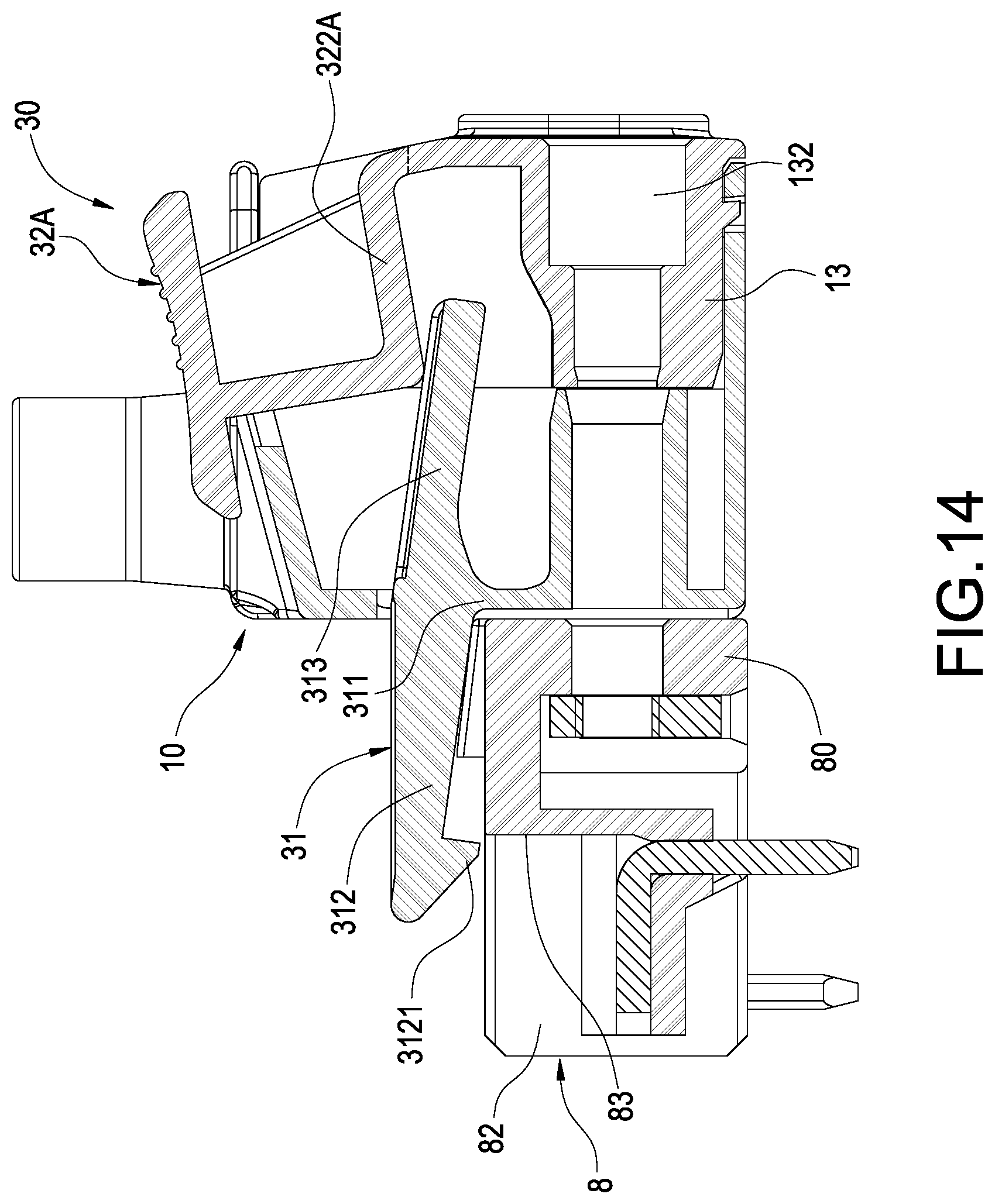 Patent US12308565 Figure 14 – Plug connector