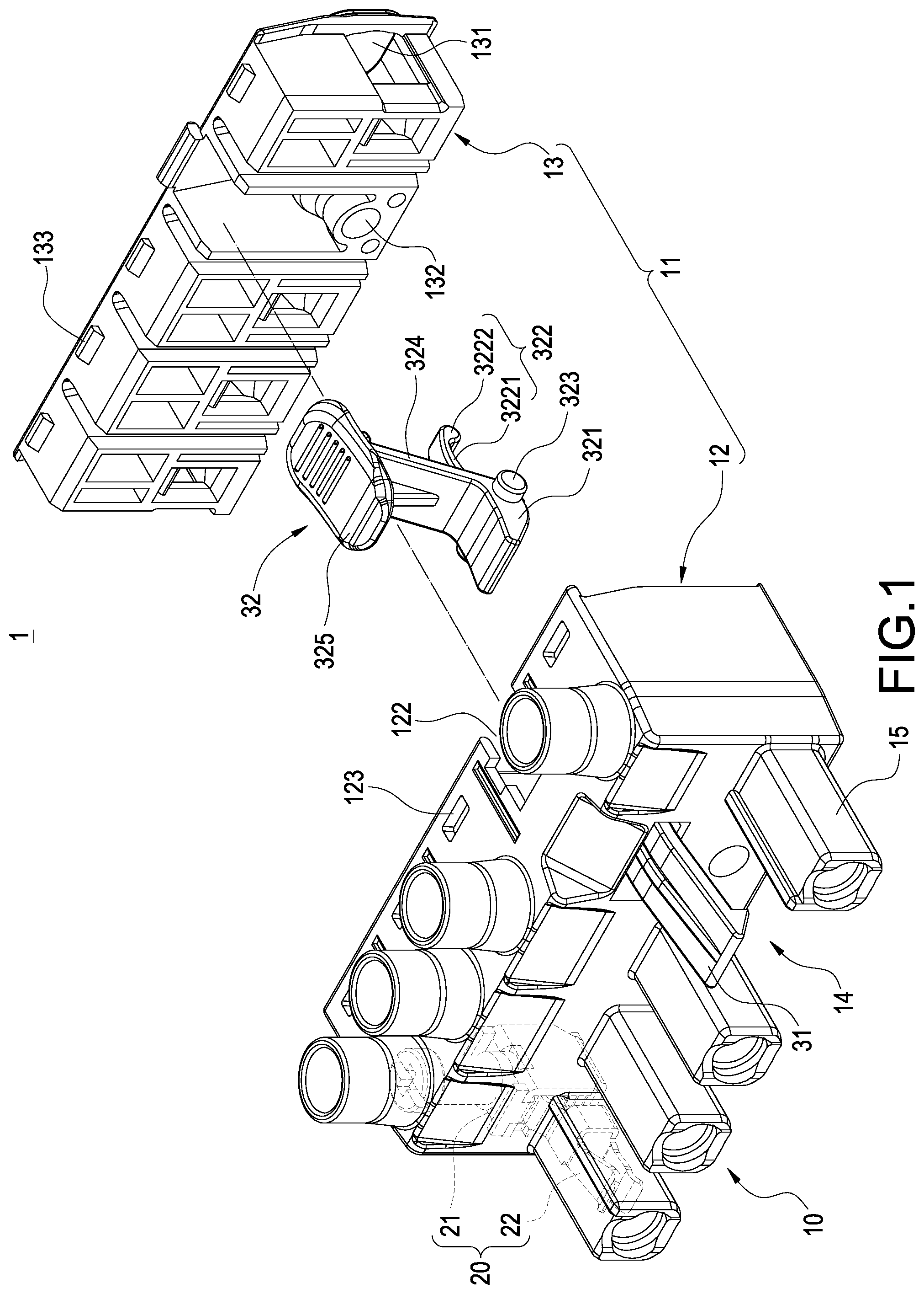 Patent US12308566 — Plug connector — Figure 1