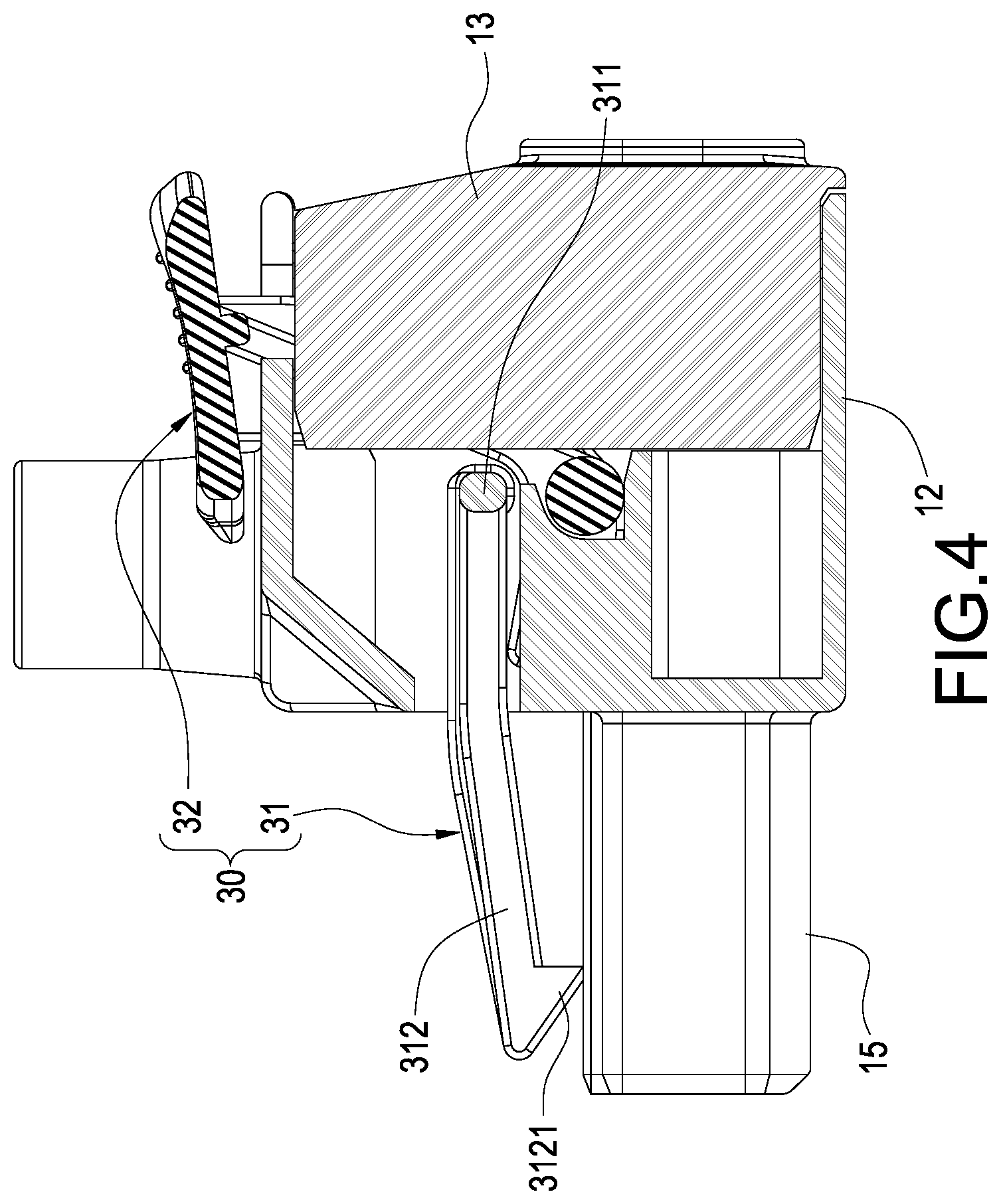 Patent US12308566 Figure 4 – Plug connector