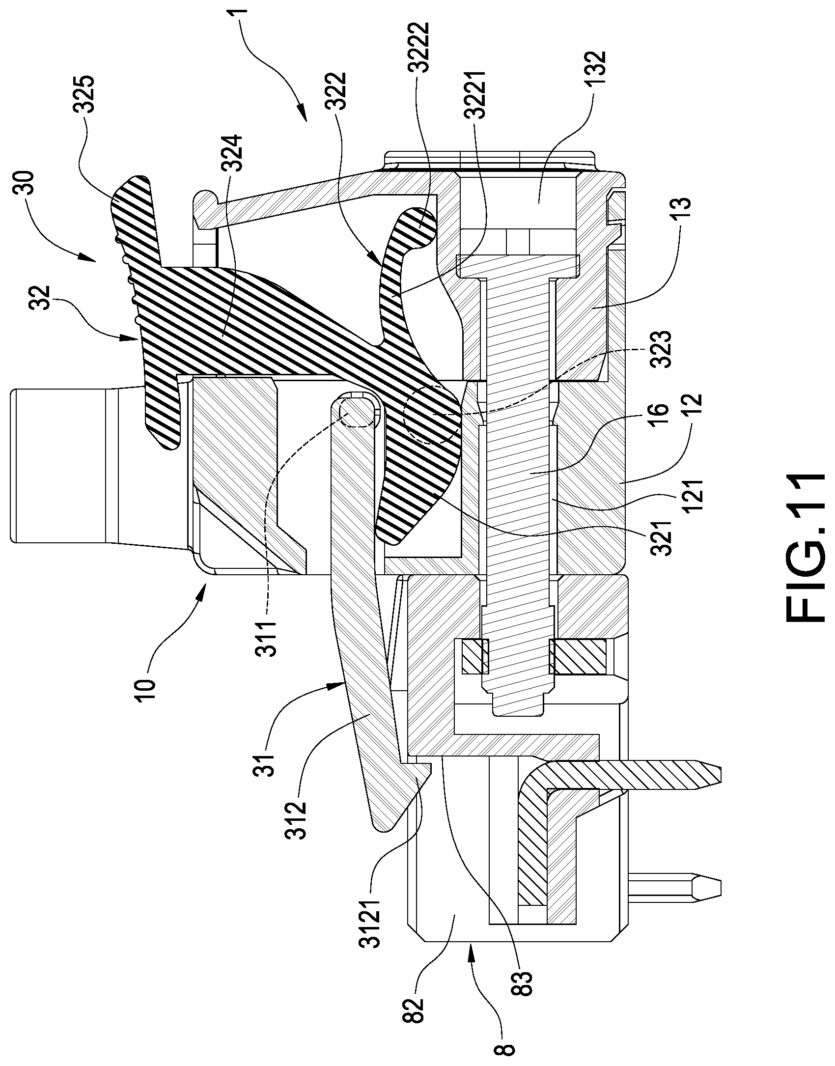 Patent US12308566 Figure 11 – Plug connector
