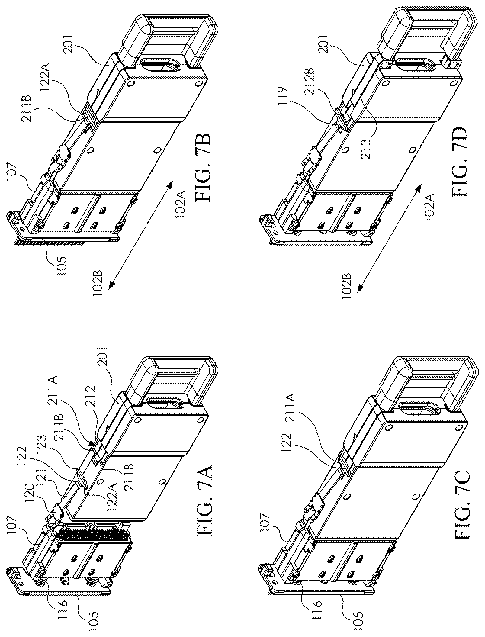 Patent US12308567 Figure 7 – Receptacle module and connector assembly