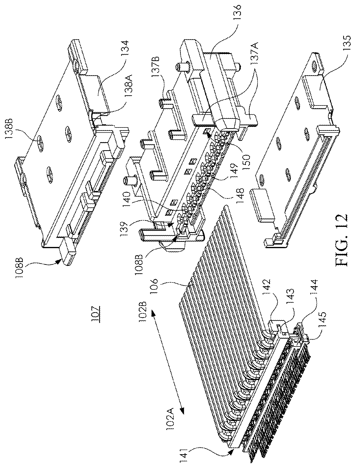 Patent US12308567 Figure 12 – Receptacle module and connector assembly