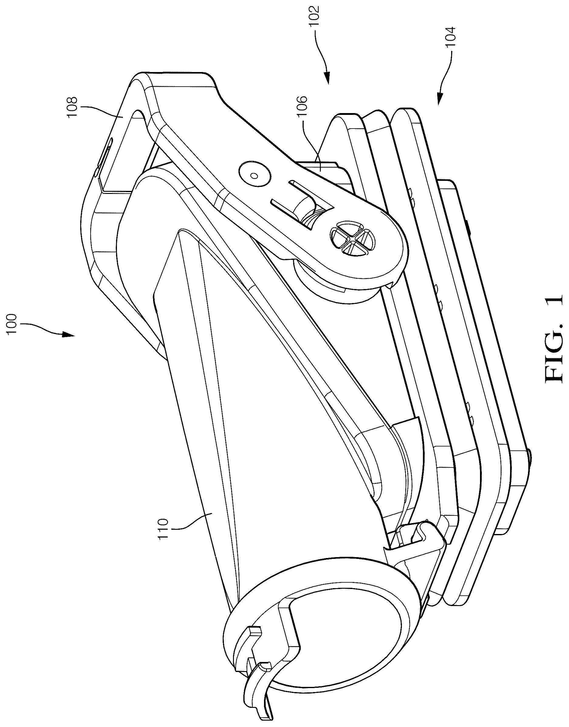 Patent US12308568 Figure 1 – Connector assembly with flexible lock and event driven wedge