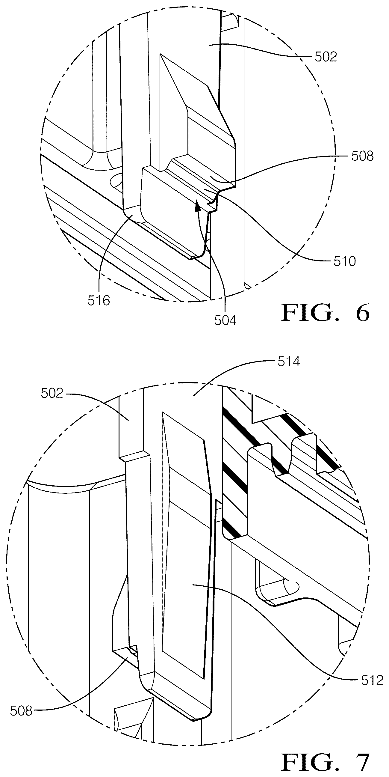 Patent US12308568 Figure 6 – Connector assembly with flexible lock and event driven wedge
