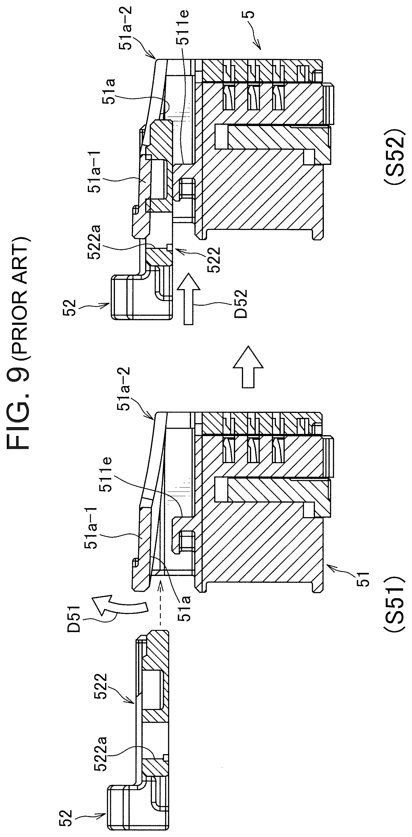 Patent US12308569 Figure 9 – Lever type electrical connector with inner and outer housings