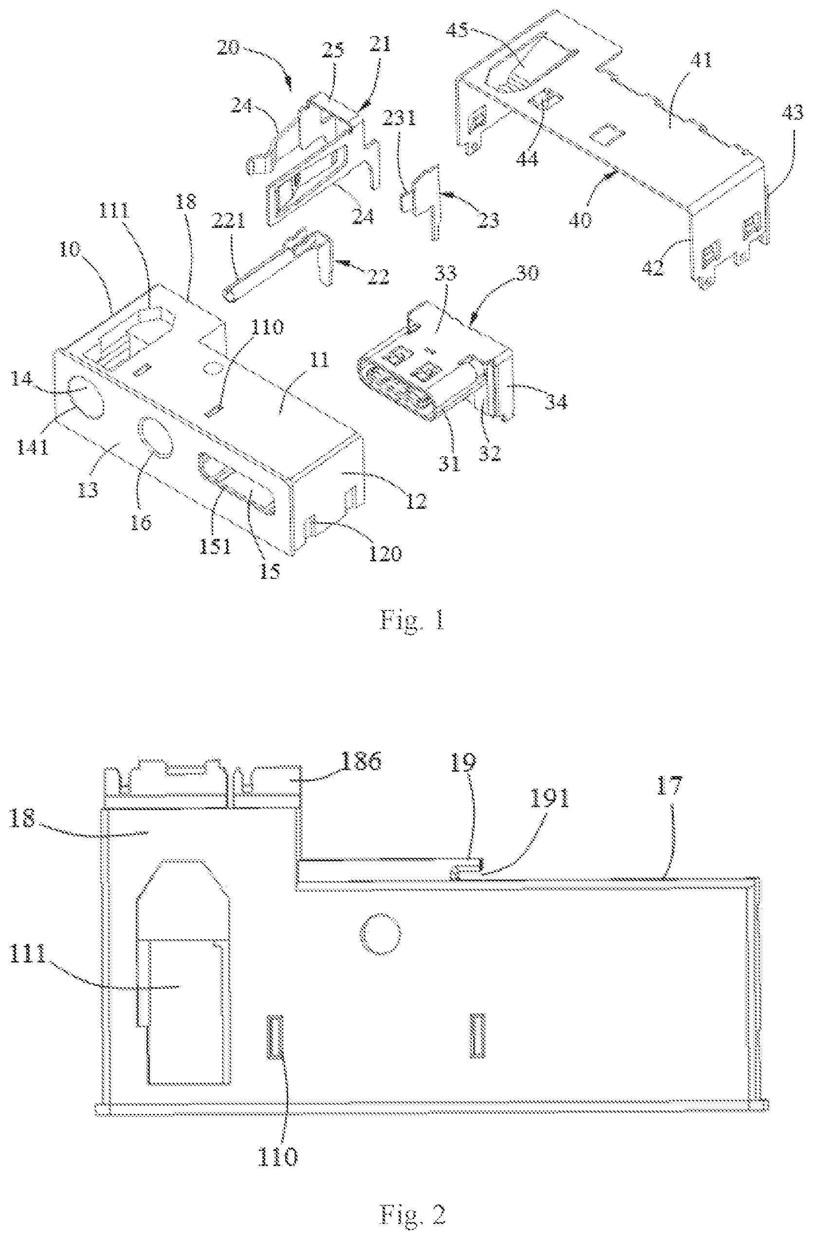 Patent US12308570 Figure 1 – Electric connecting device