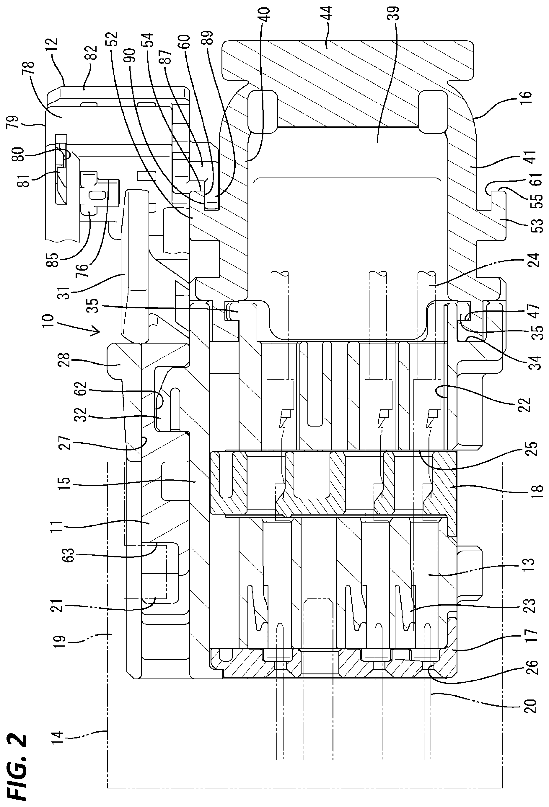 Patent US12308571 Figure 2 – Connector with detecting member