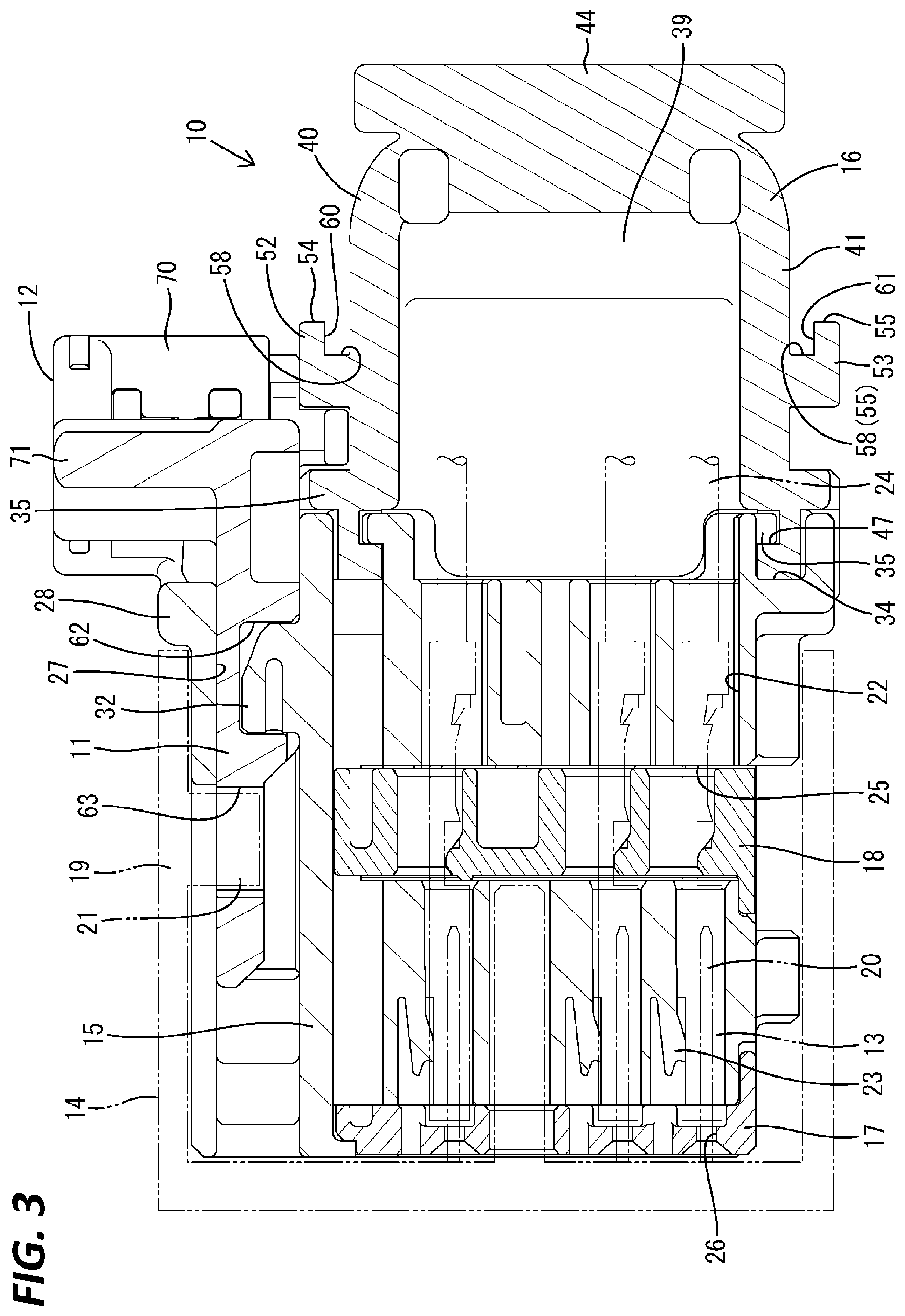 Patent US12308571 Figure 3 – Connector with detecting member