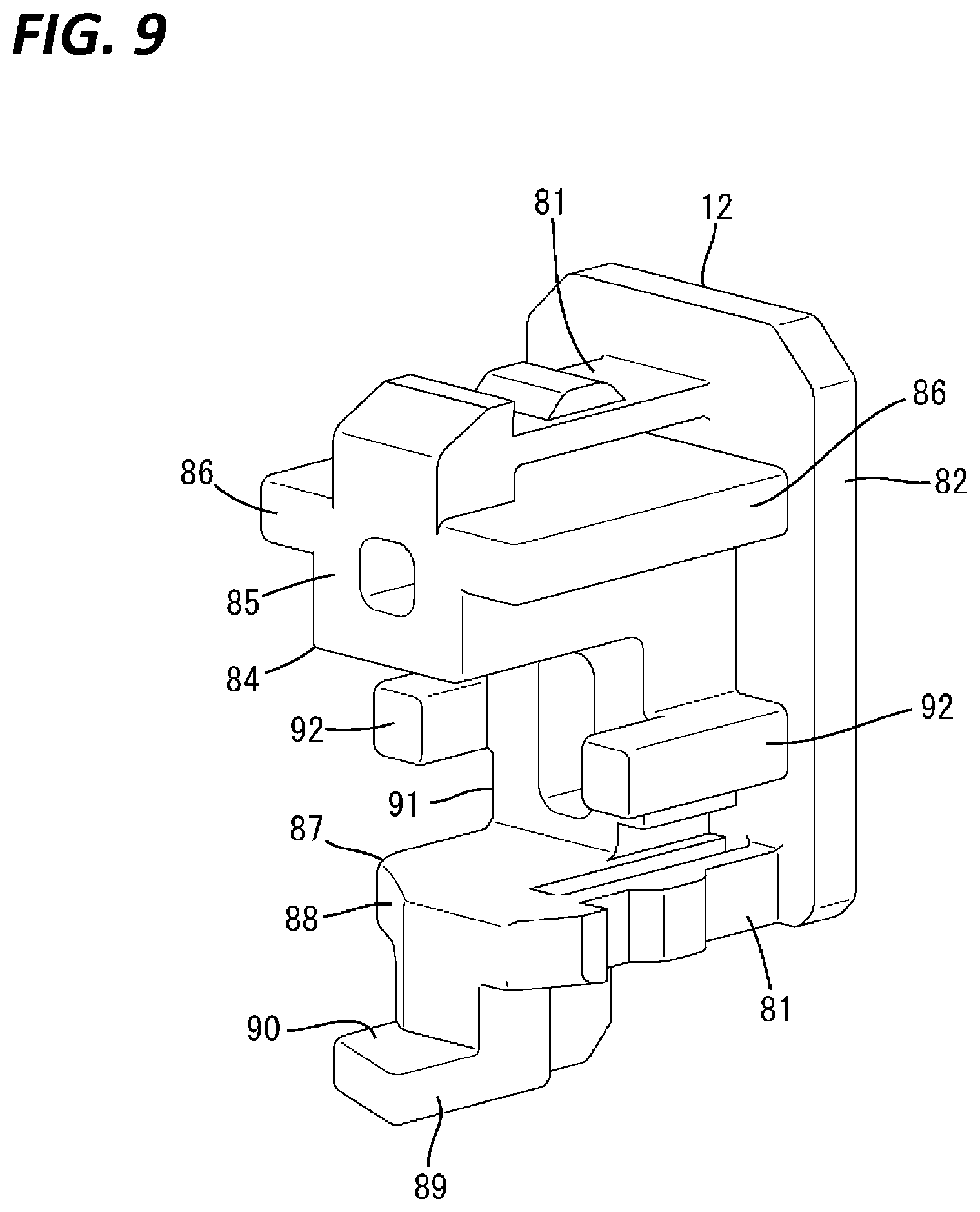 Patent US12308571 Figure 9 – Connector with detecting member