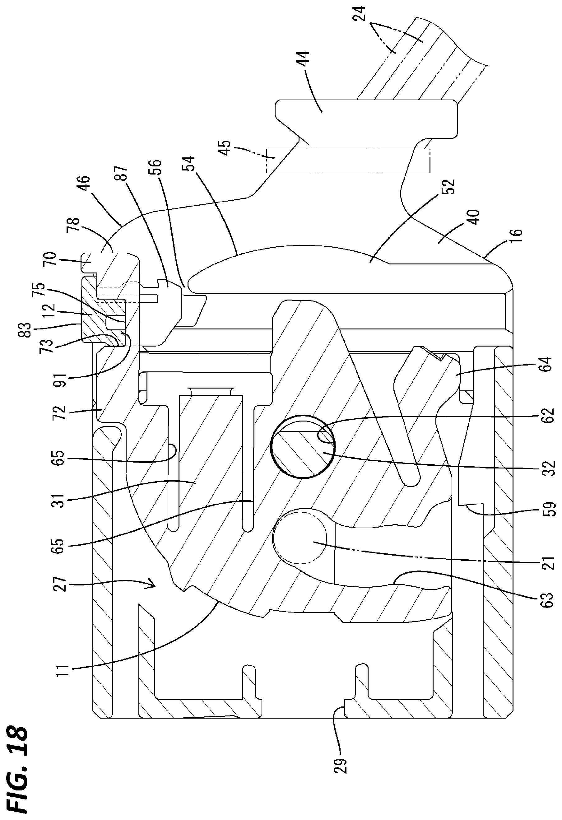 Patent US12308571 Figure 18 – Connector with detecting member