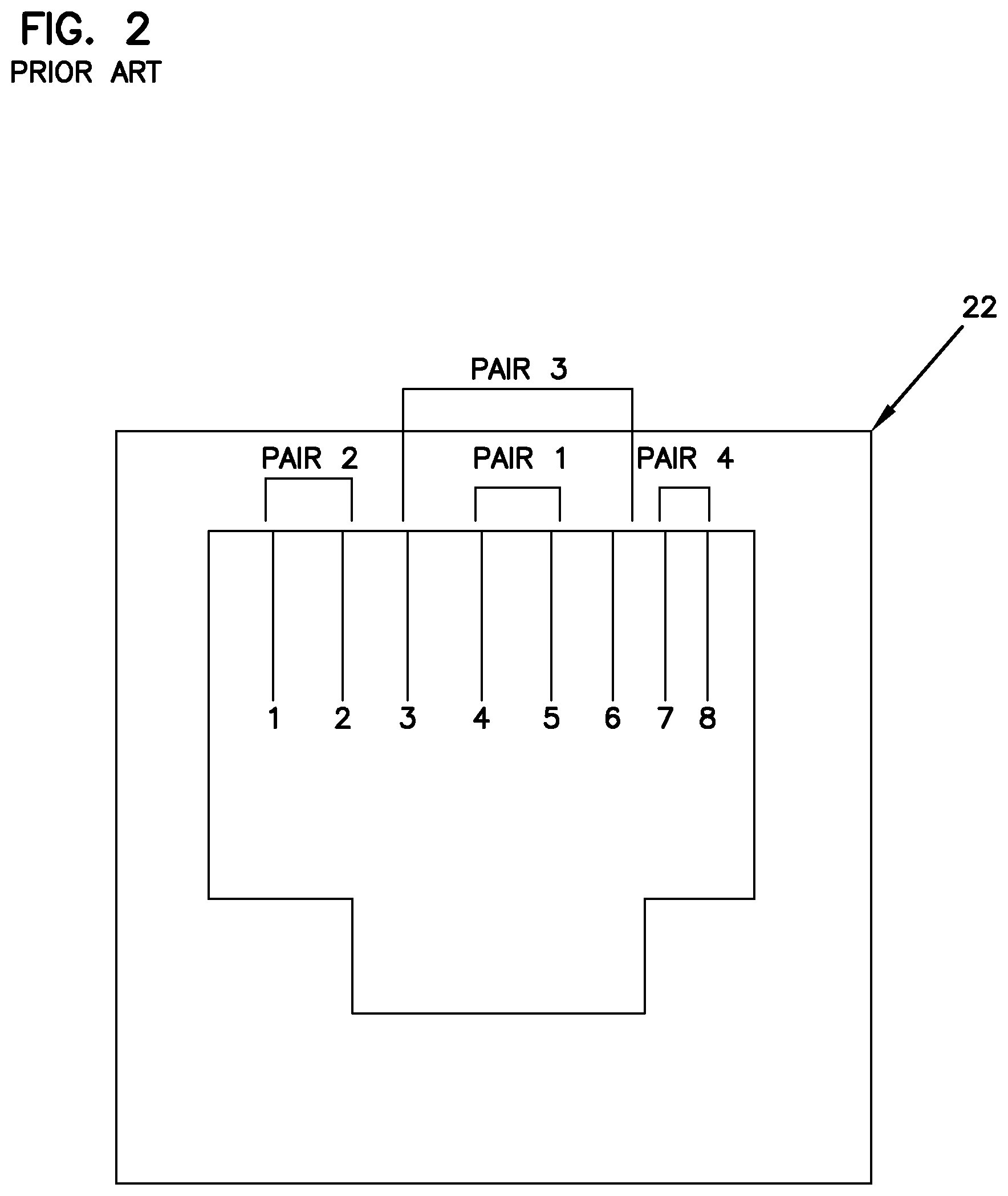 Patent US12308573 Figure 2 – Multistage capacitive crosstalk compensation arrangement