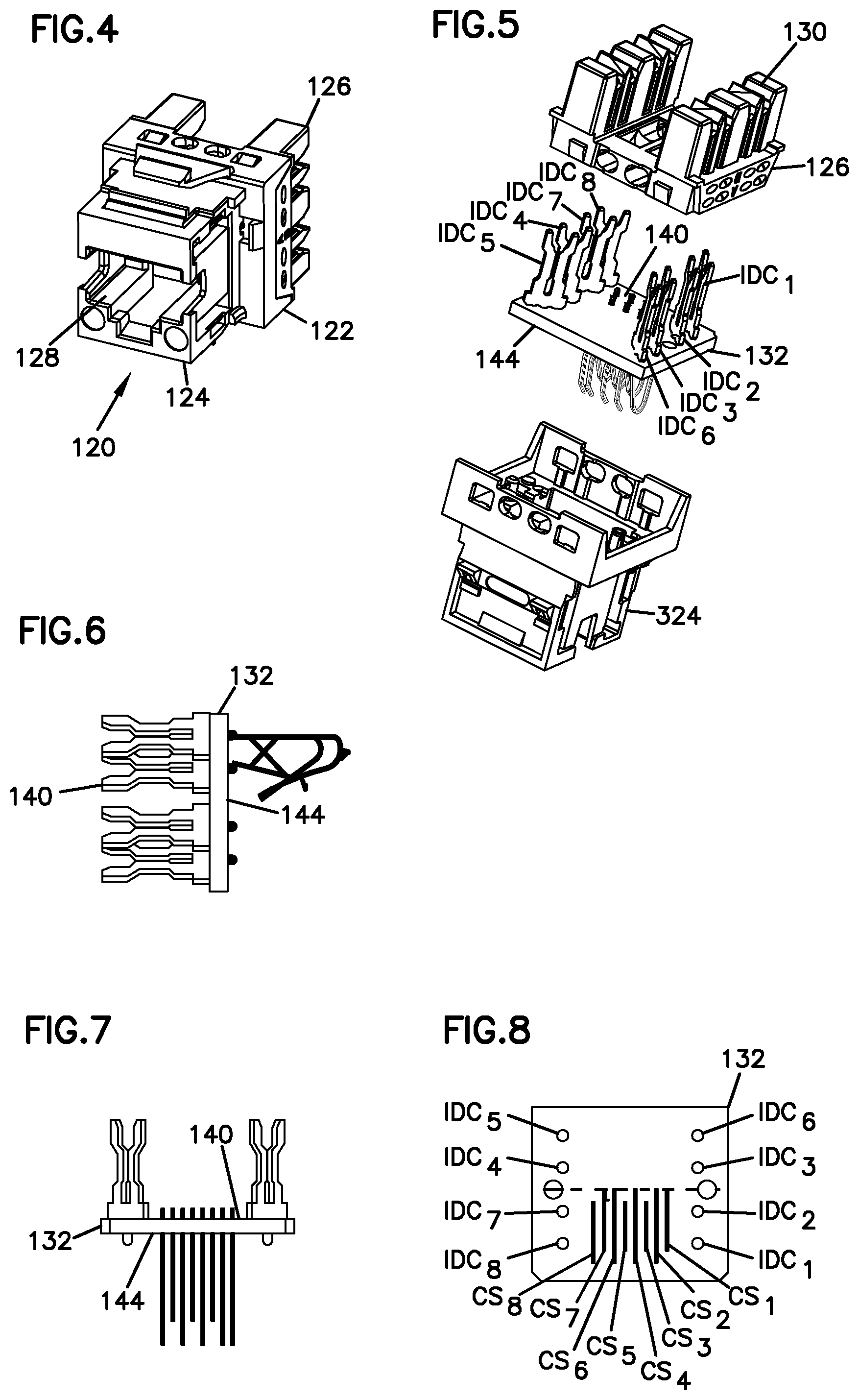 Patent US12308573 Figure 4 – Multistage capacitive crosstalk compensation arrangement
