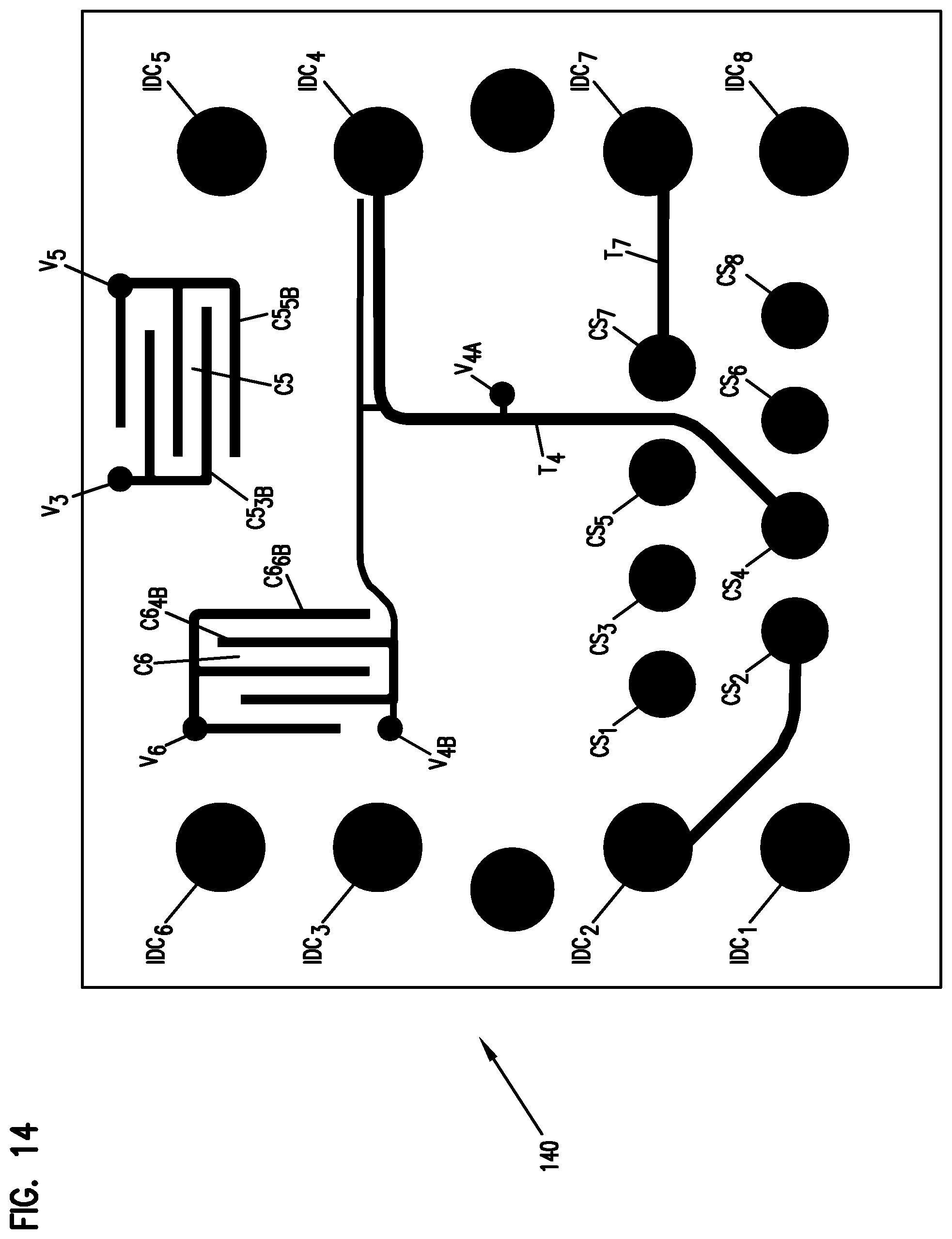 Patent US12308573 Figure 10 – Multistage capacitive crosstalk compensation arrangement