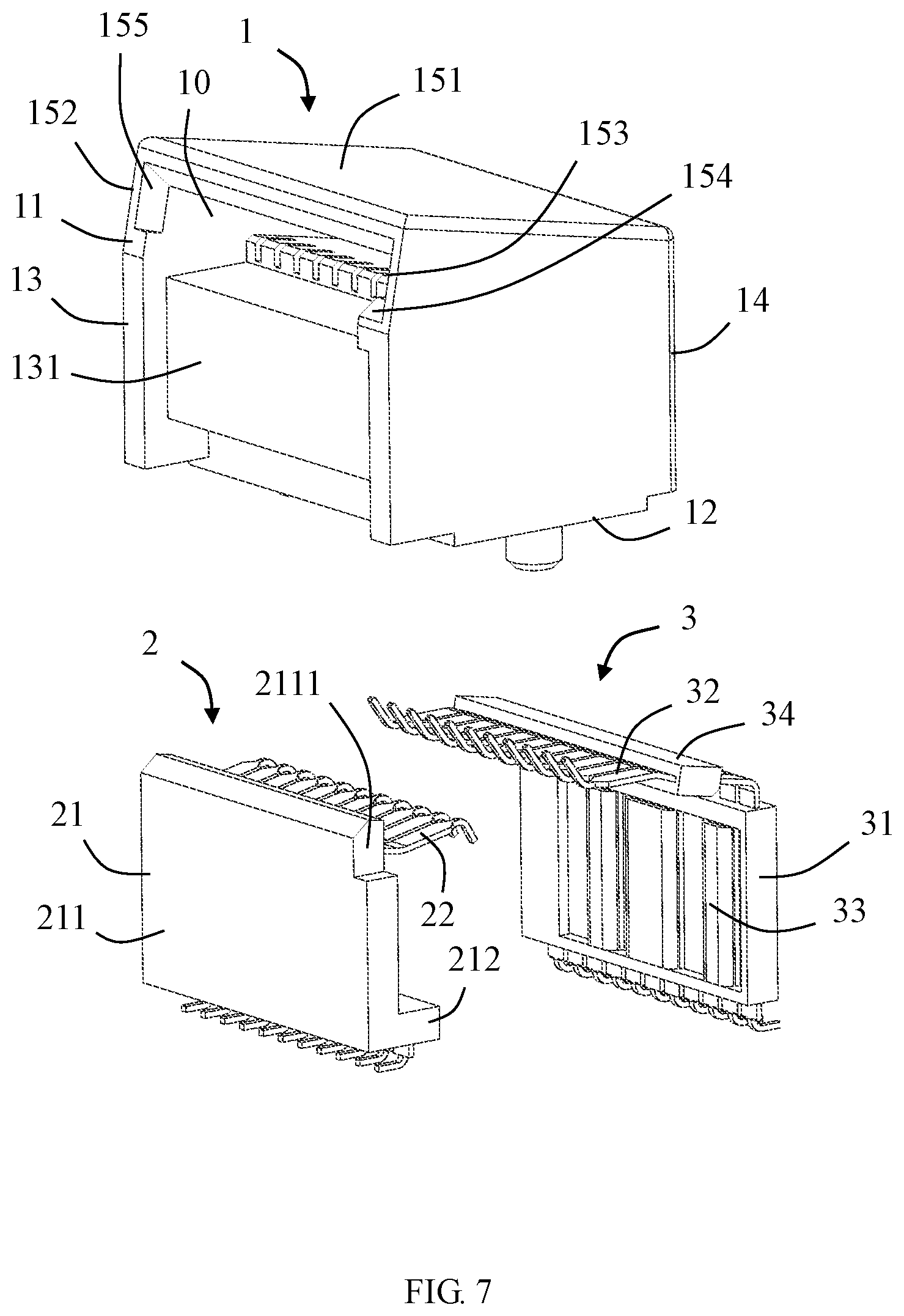 Patent US12308574 Figure 6 – Electrical connector with improved structure for transmitting radio frequency signal