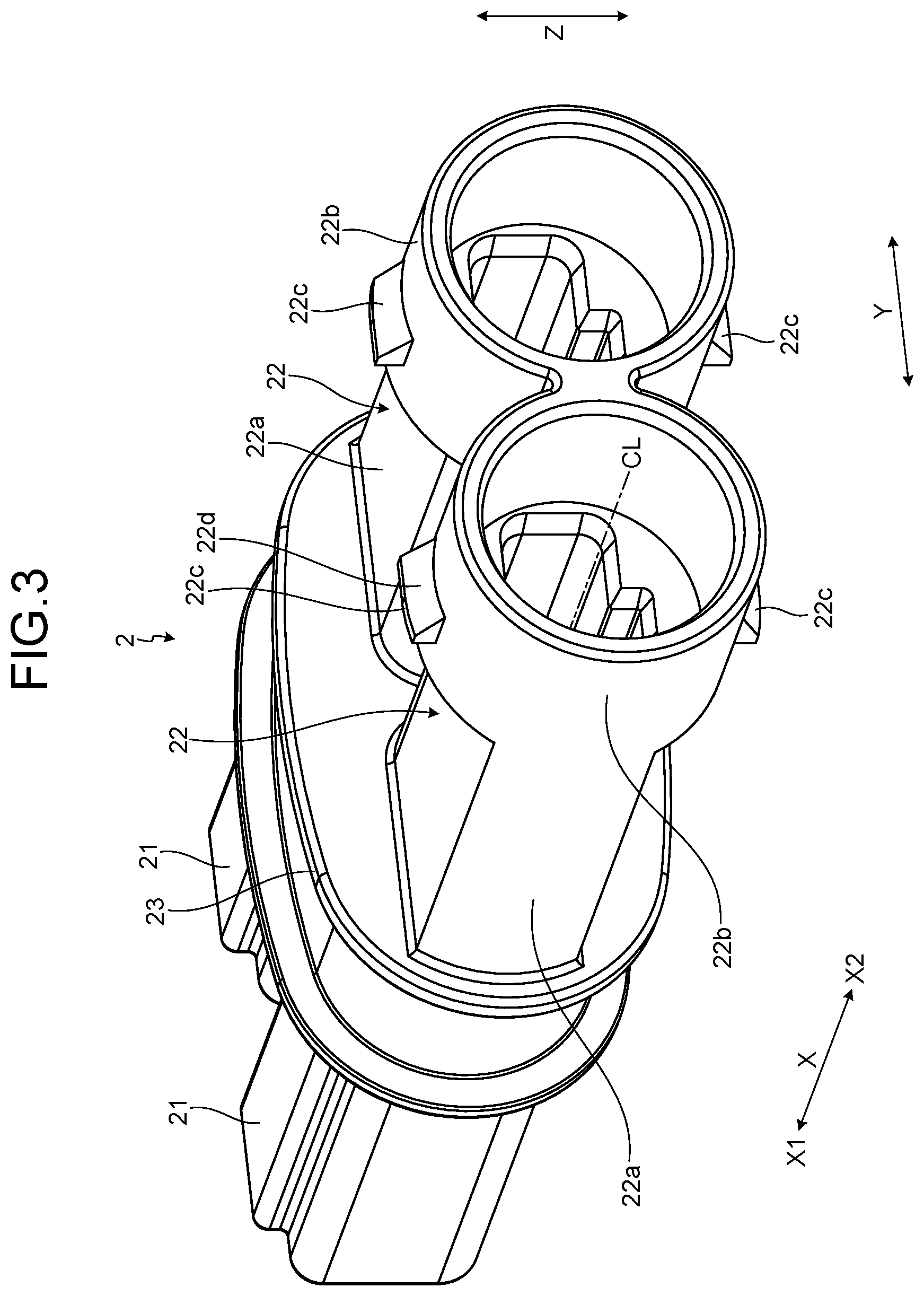 Patent US12308575 Figure 3 – Shield connector including inclined locking surface locking holder to shell