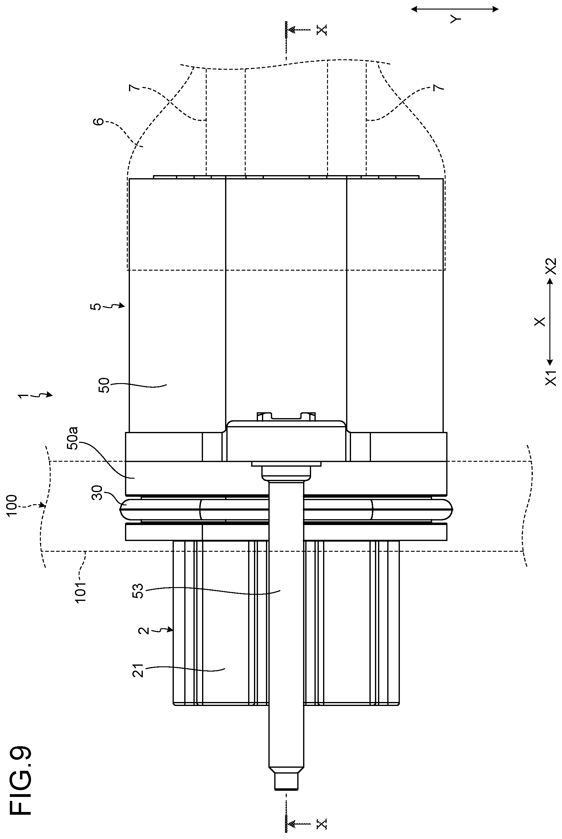 Patent US12308575 Figure 9 – Shield connector including inclined locking surface locking holder to shell