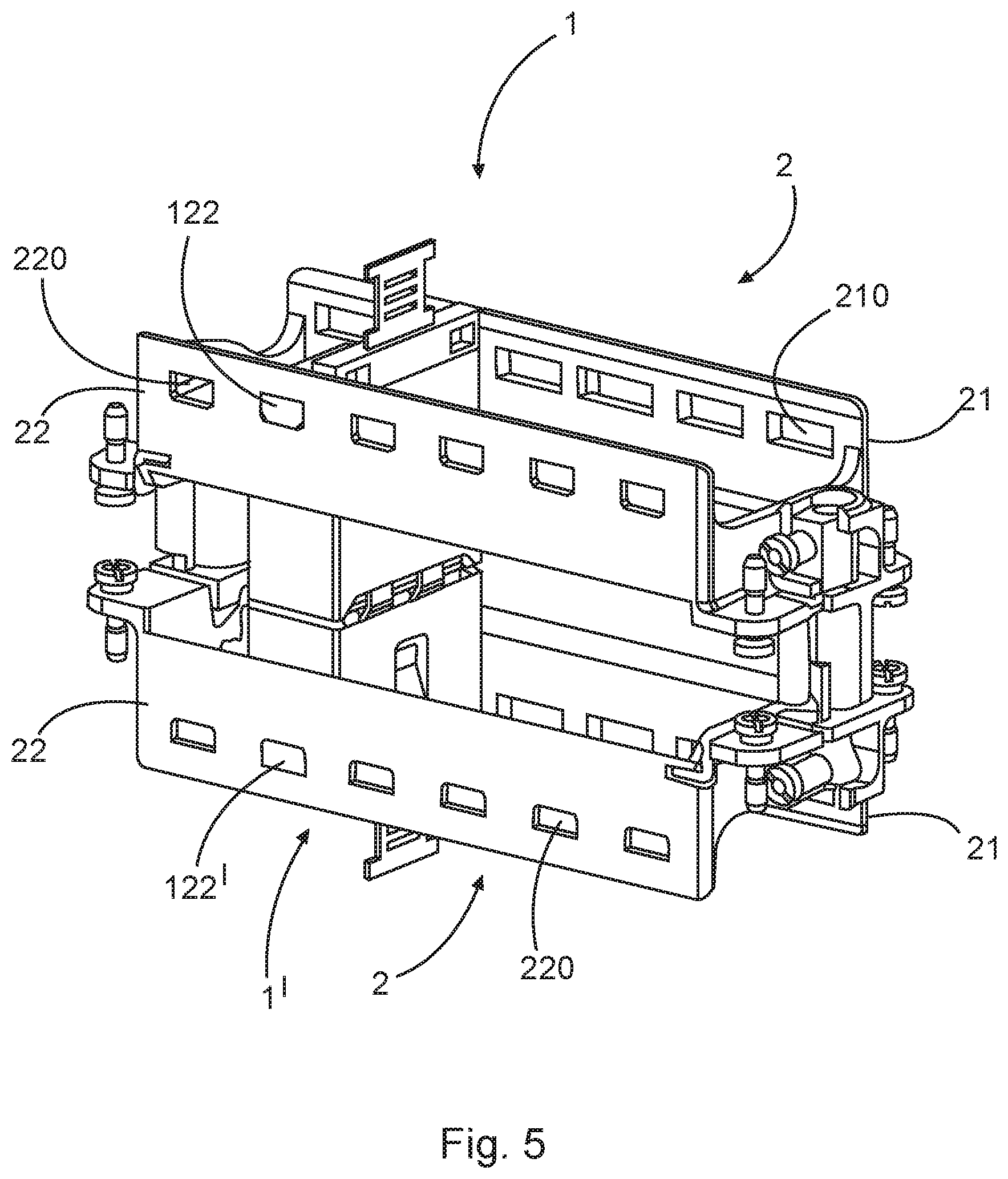 Patent US12308576 Figure 5 – Shielded plug connector module