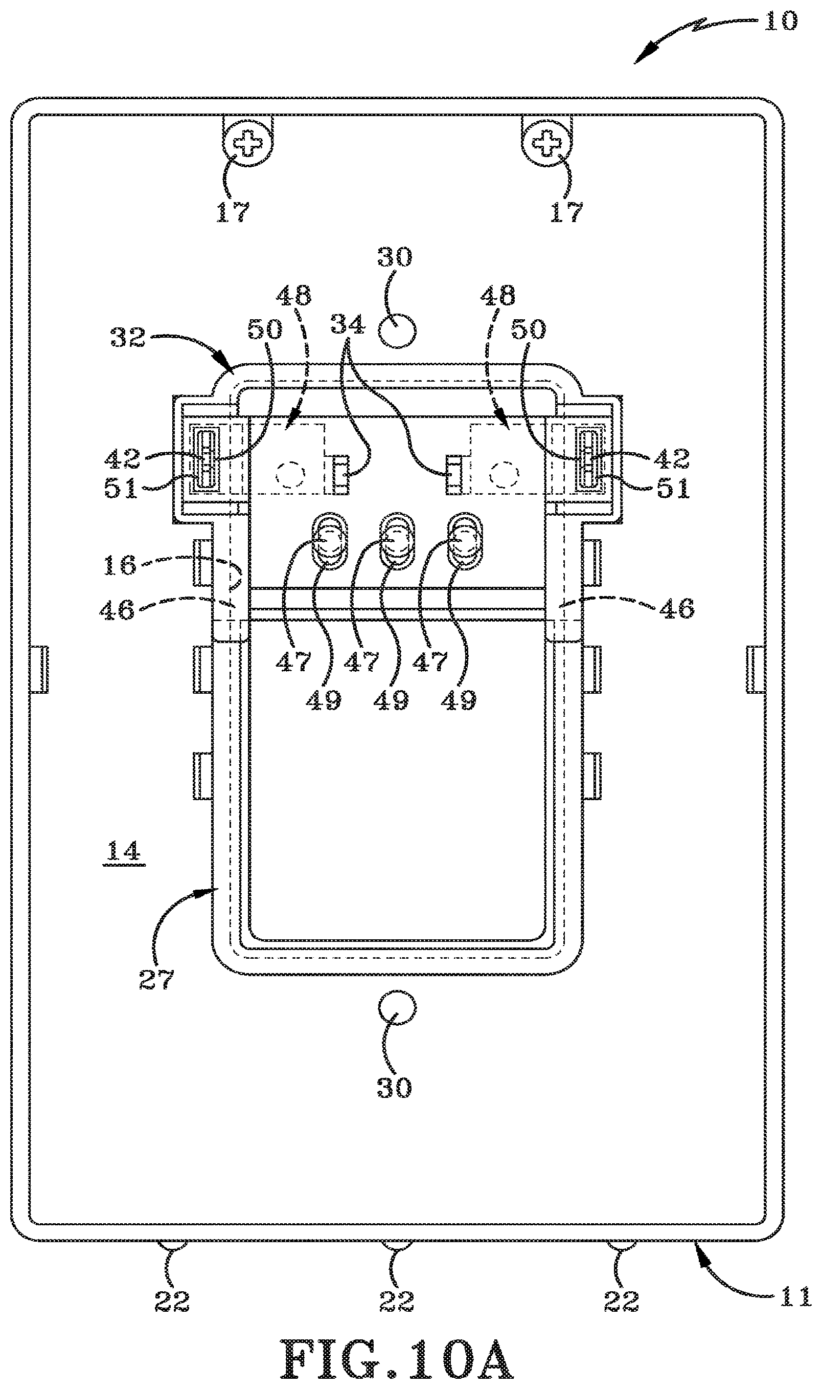 Patent US12308581 Figure 13 – Powered wall plate with plug prongs