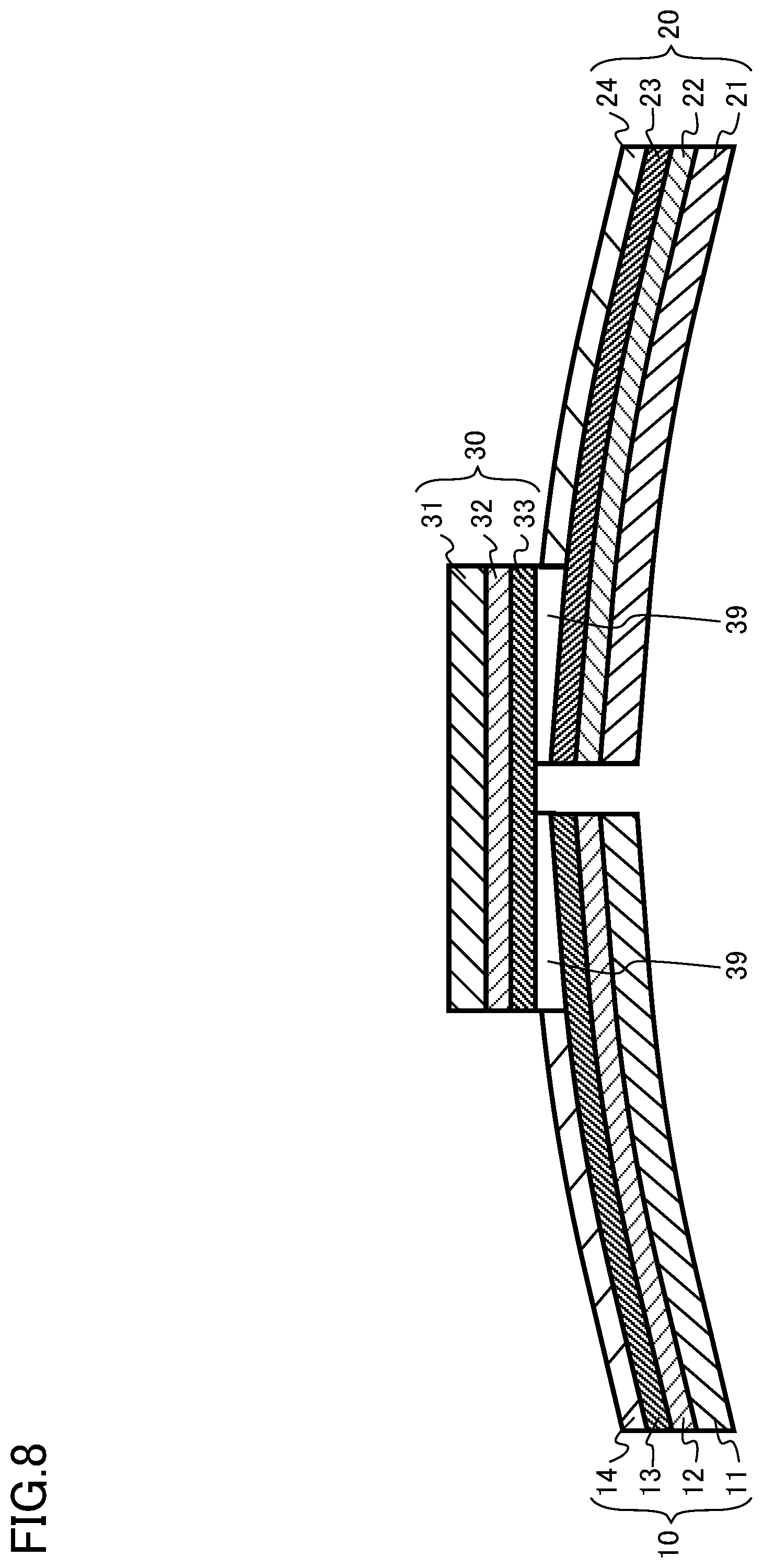 Patent US12308591 Figure 8 – Connection structure of conductive layers, conductive wire, coil and apparatus