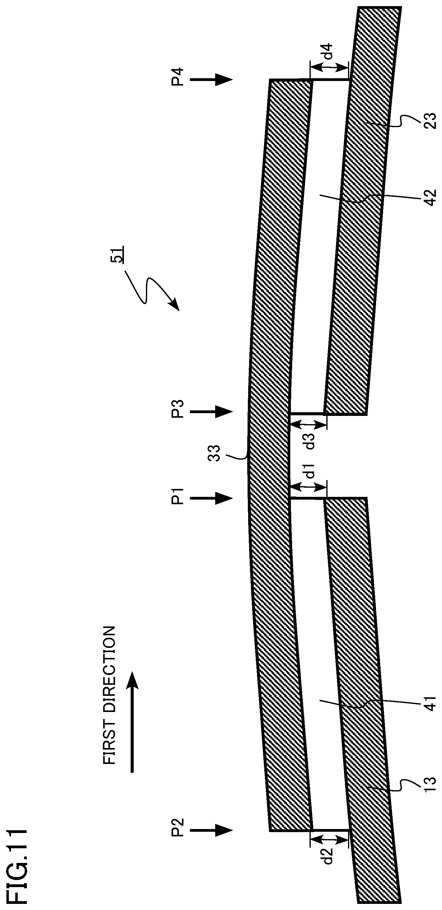 Patent US12308591 Figure 11 – Connection structure of conductive layers, conductive wire, coil and apparatus
