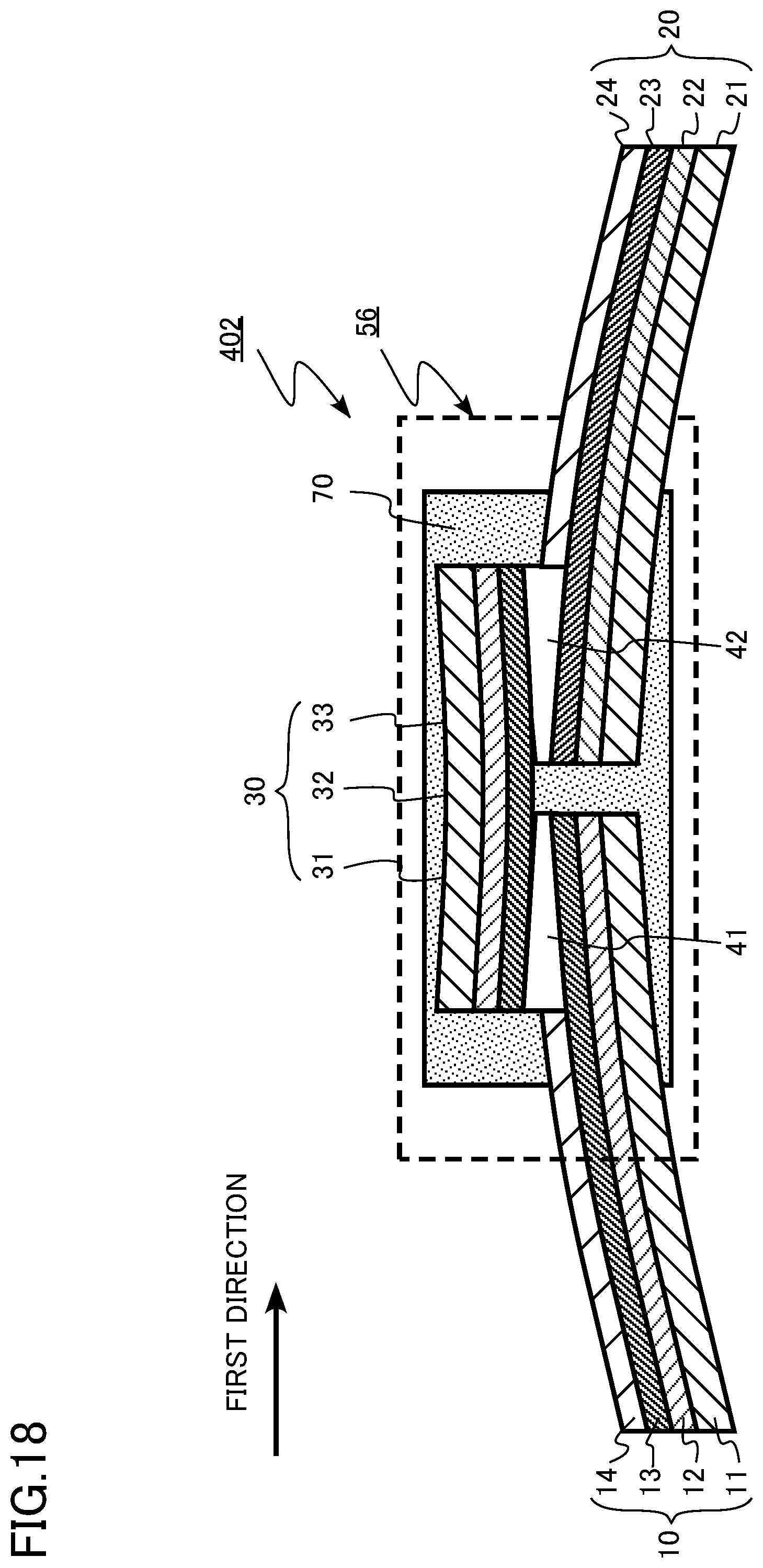 Patent US12308591 Figure 18 – Connection structure of conductive layers, conductive wire, coil and apparatus